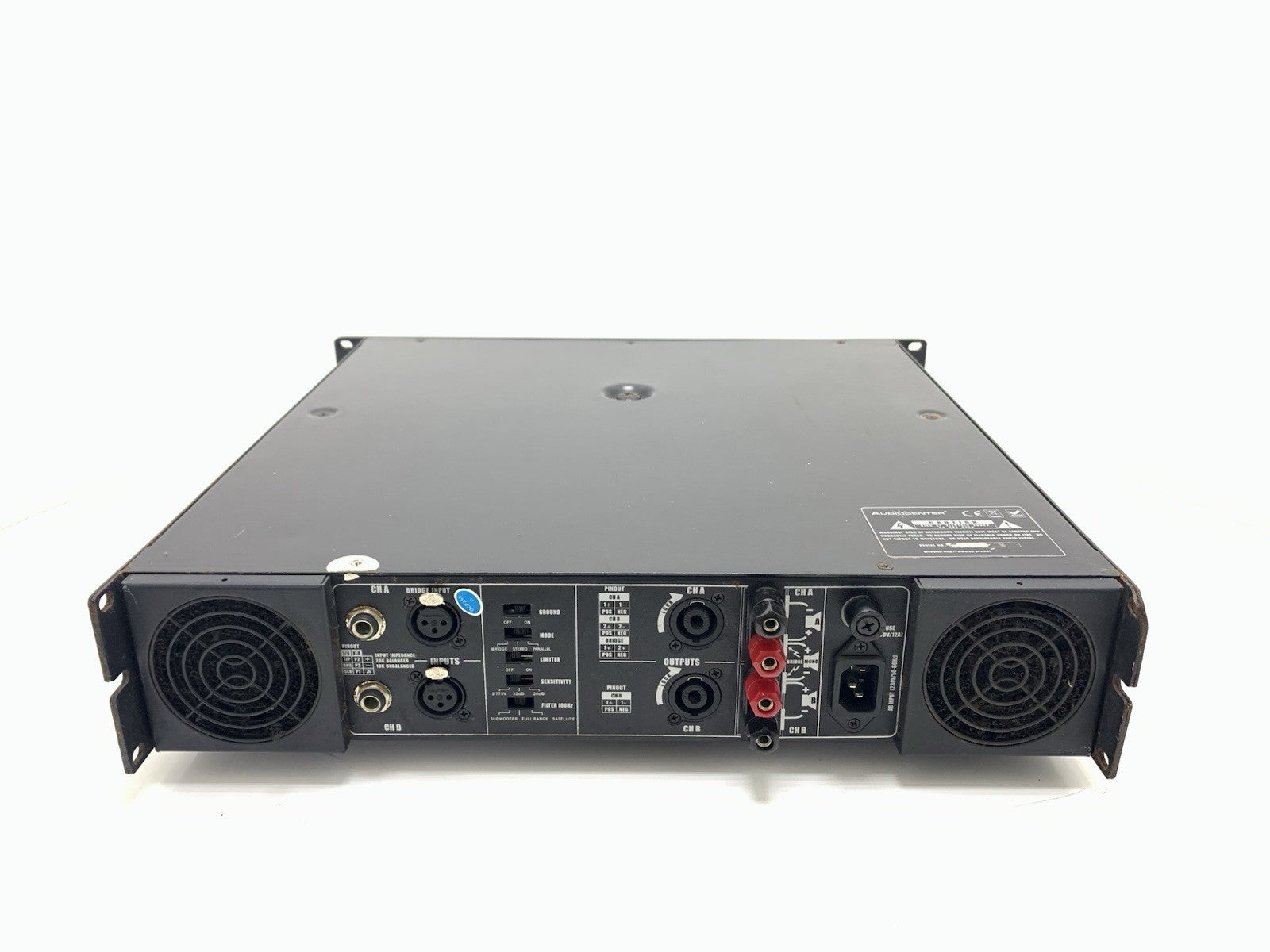 AUDIOCENTER VA-401 Pro Power Amplifier 2x400 Watts RMS 2U Class AB LCD GOOD LOOK