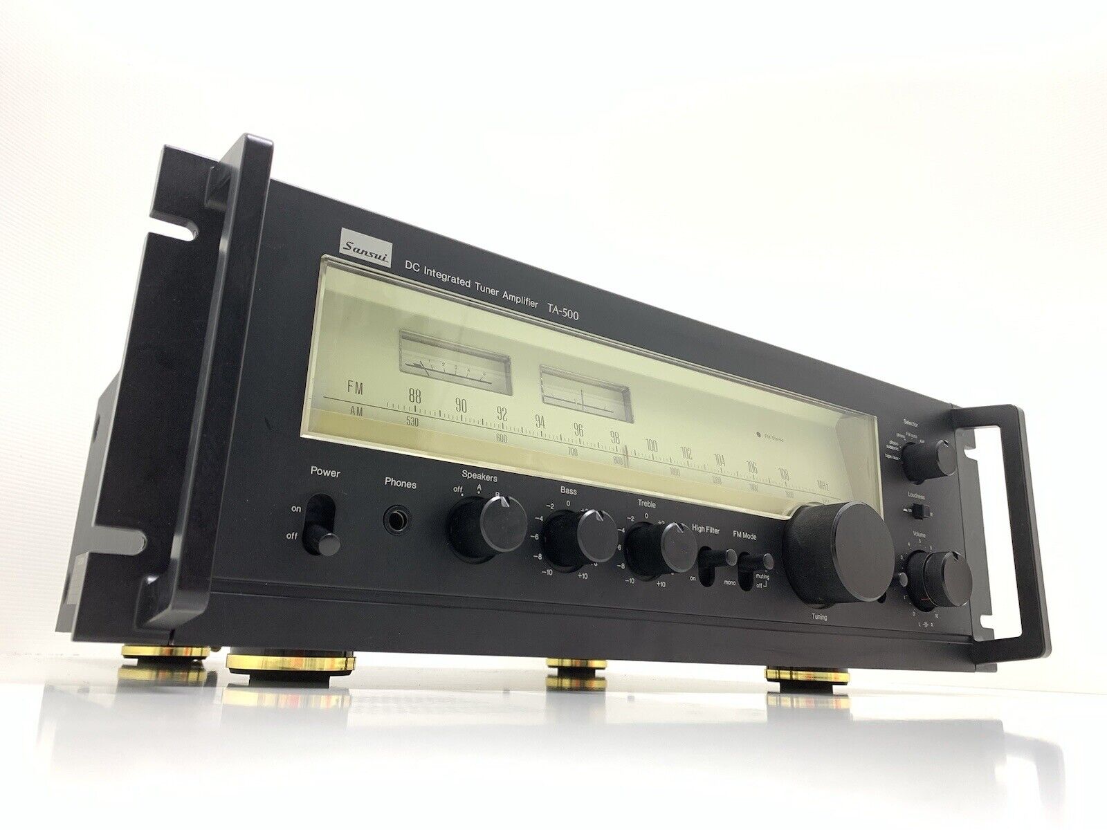 SANSUI TA-500 DC Integrated Stereo Receiver 100 WRMS Vintage 1979 WORK Good Look