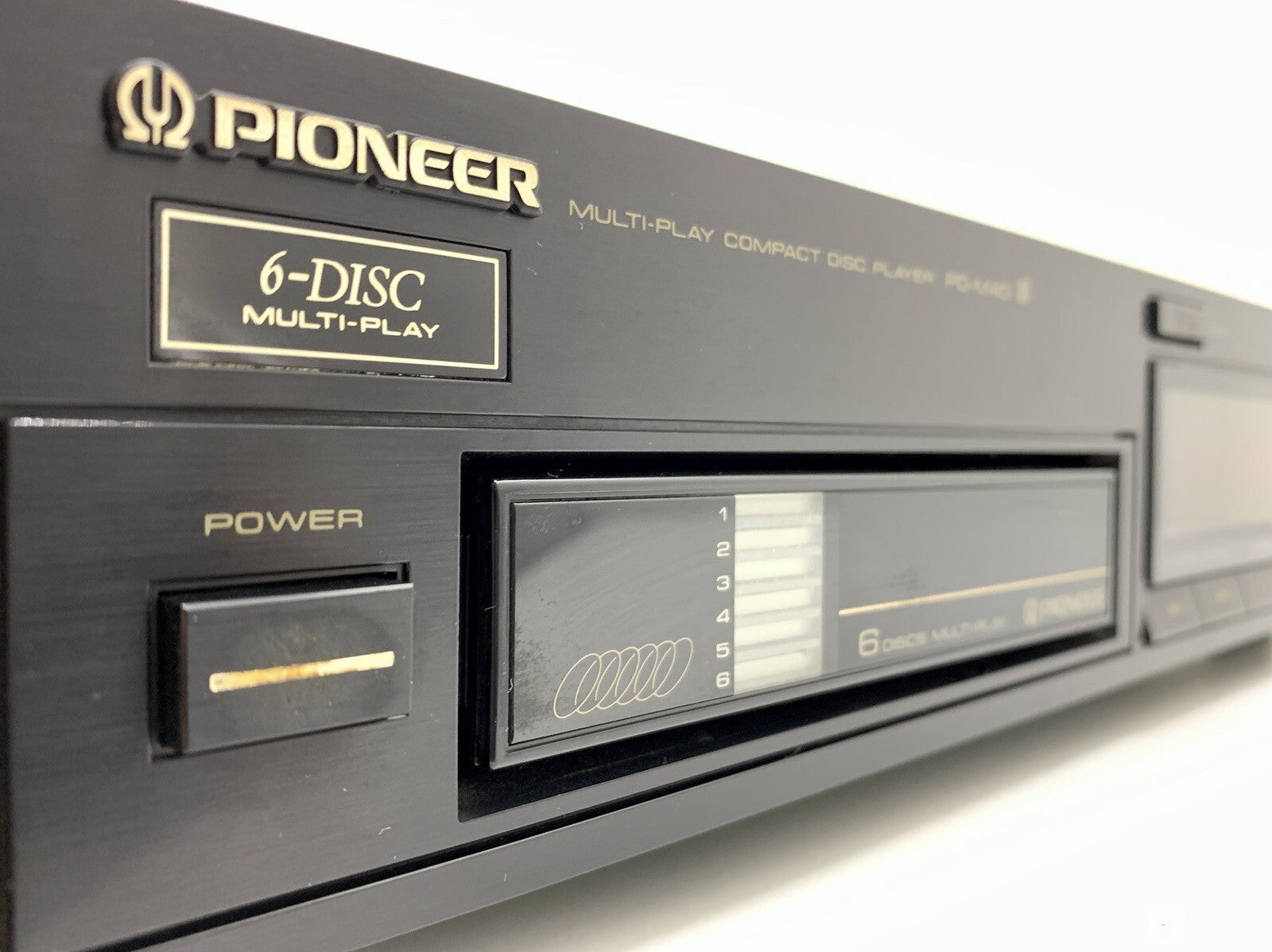 PIONEER Pd M40 CD Compact 6 Disc Multi Player Hi Fi Vintage 1987 Work Good Look