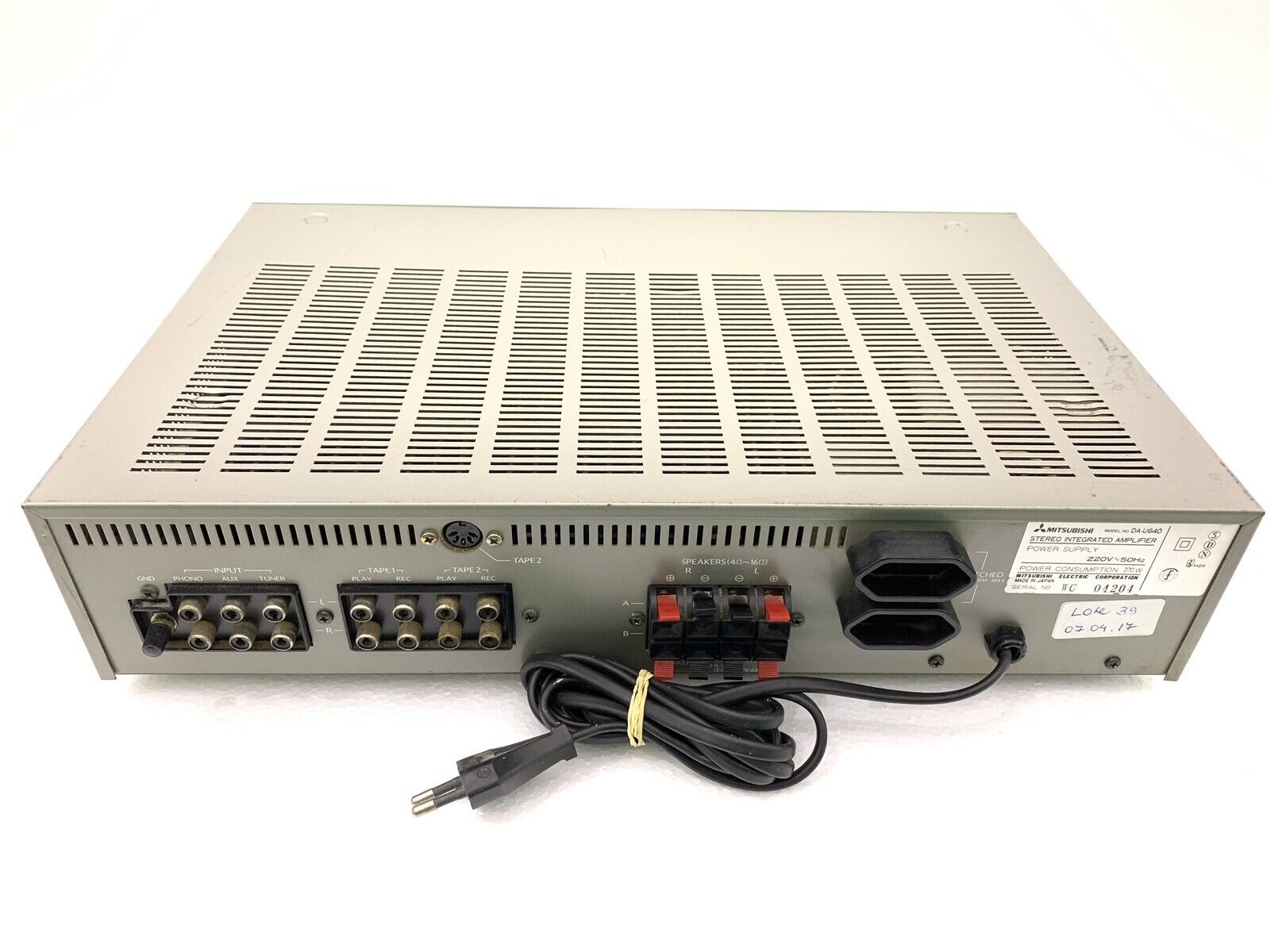 Mitsubishi DA-U640 Stereo Integrated Amplifier 100 Watts RMS Refurbished Perfect
