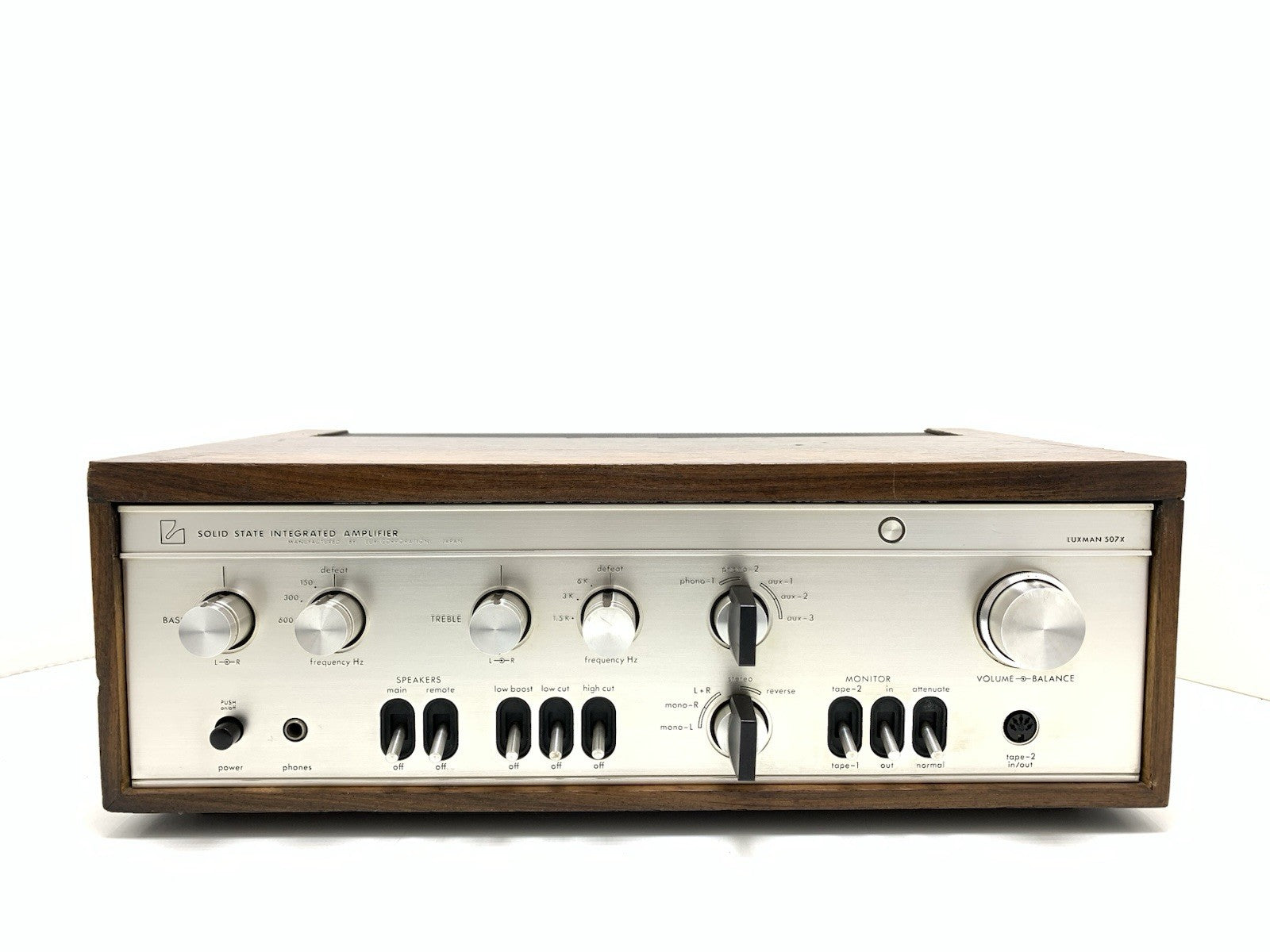 LUXMAN SQ 507X Integrated Stereo Amplifier 2X 50W RMS Vintage 1970 Work GoodLook