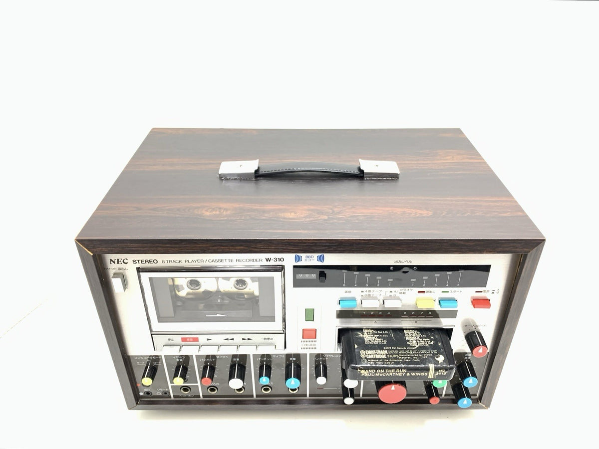 NEC W-310 Rare Vintage 8-Track Cassette Karaoke Stereo System Serviced Good Look