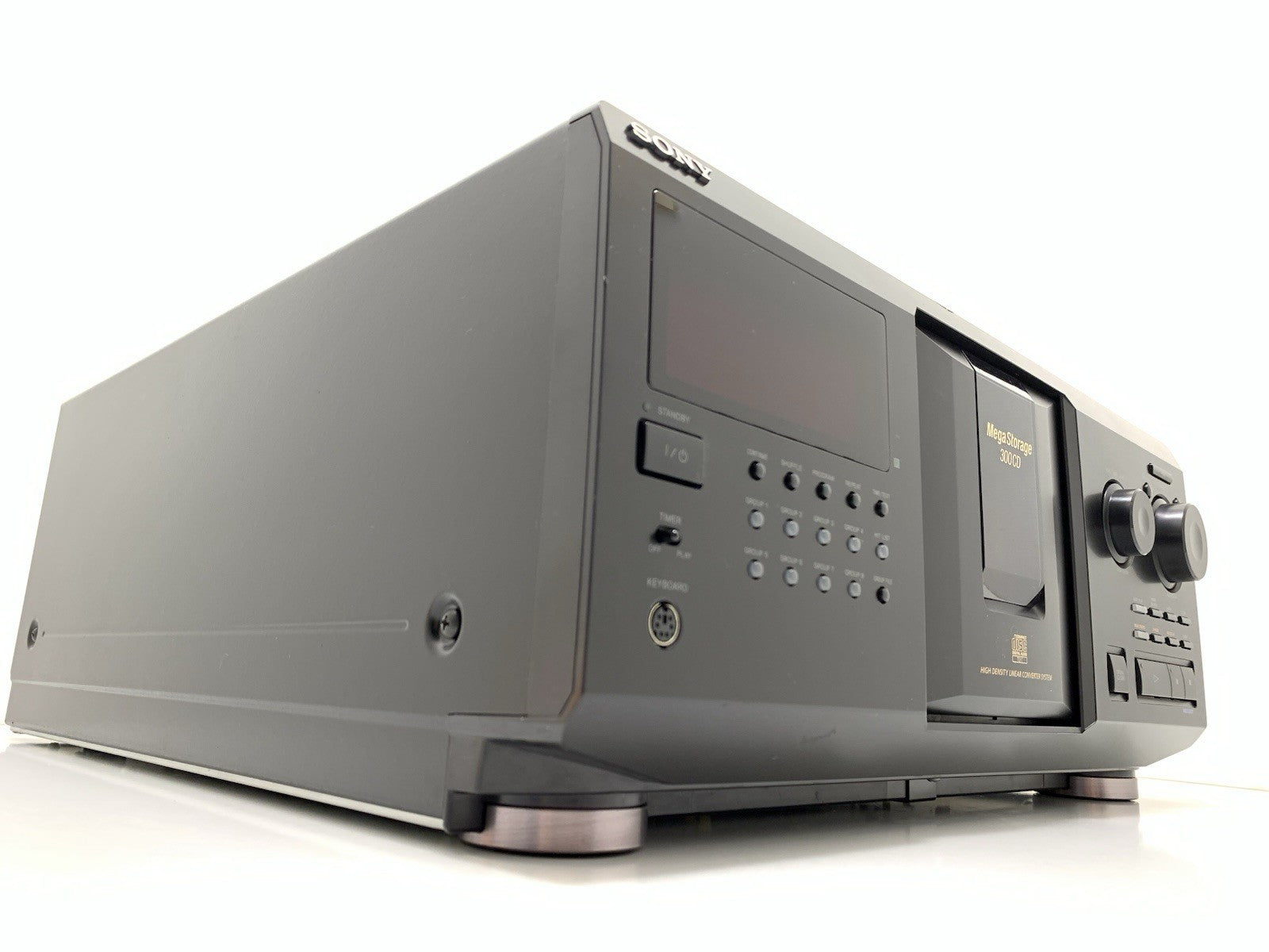 SONY CDP CX355 MegaStorage 300 CD Compact Disc Changer Vintage WORK Good Look