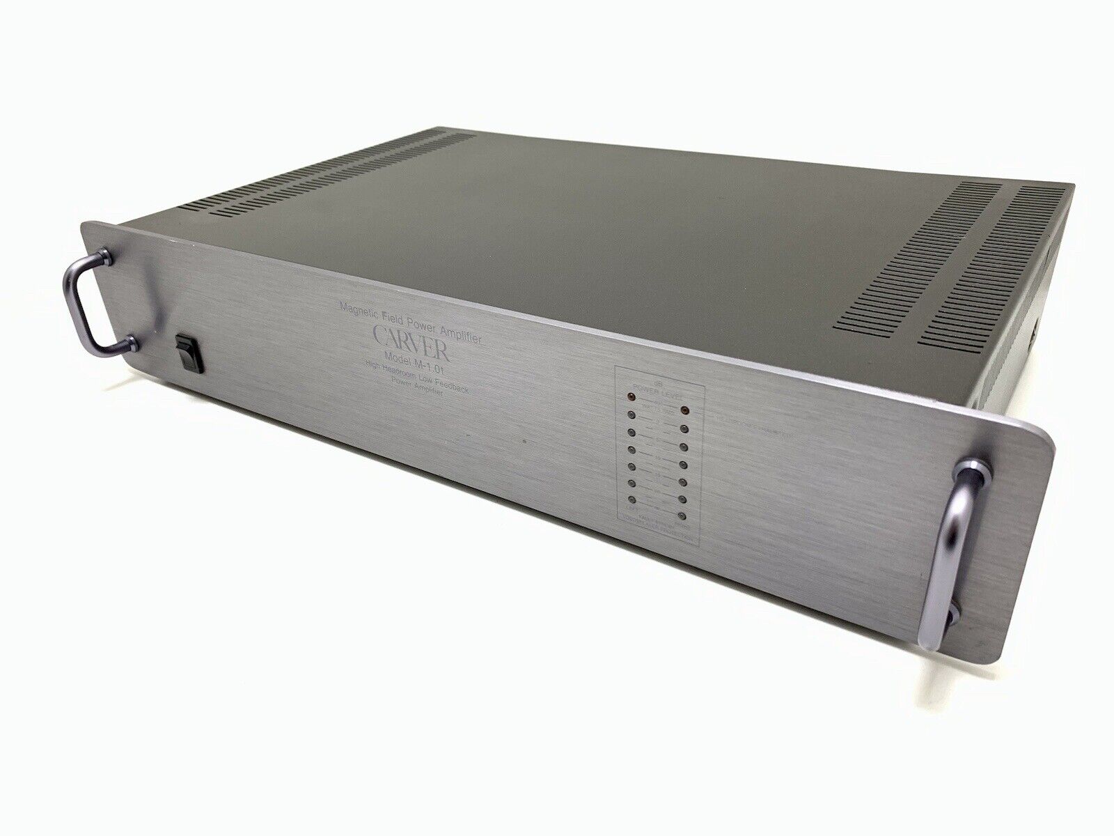 CARVER M 1.0T Stereo Power Amplifier 200+200Watts RMS Vintage 1986 WORK GoodLOOK