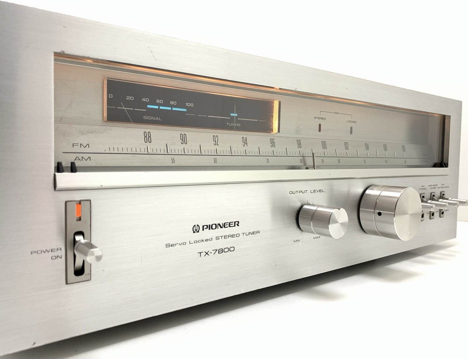 PIONEER TX 7800 AM/FM Stereo Analogue Tuner BlueLine Vintage 1979 WORK Good Look