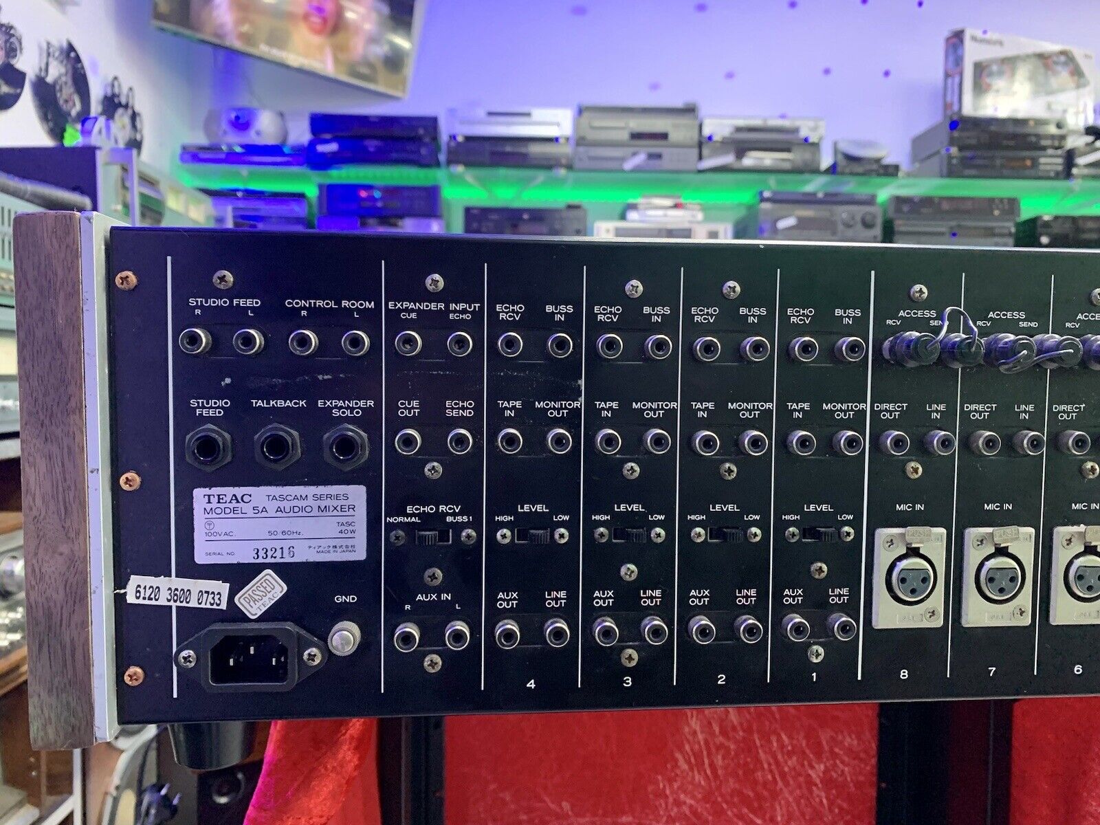 TEAC TASCAM Series Model 5A RARE AUDIO MIXER 8 Ch Vintage 1975 WORKING Good Look