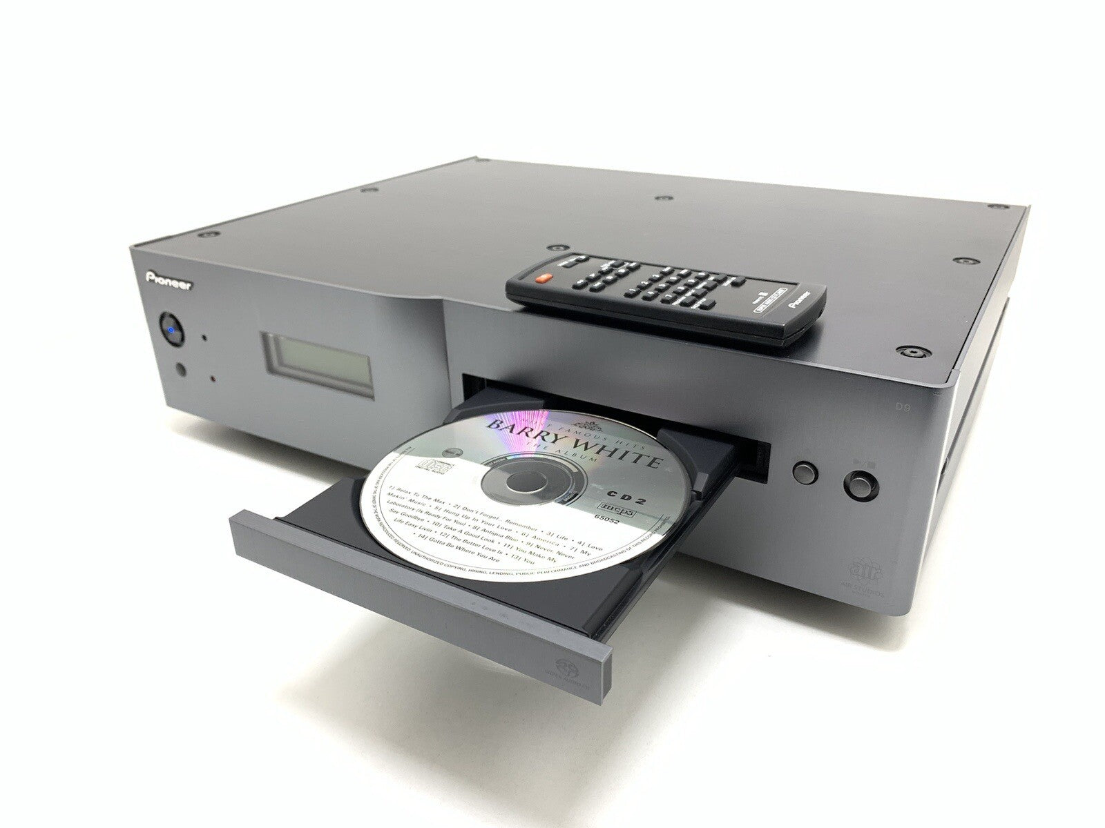 PIONEER PD-D9J Super Audio CD Compact Disc + Remote Vintage 2008 Work Good Look