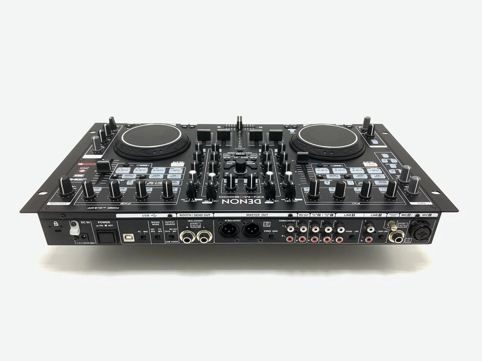DENON DN-MC6000 MIXER 4 Deck DJ Controller USB WORK with Original CASE Good Look