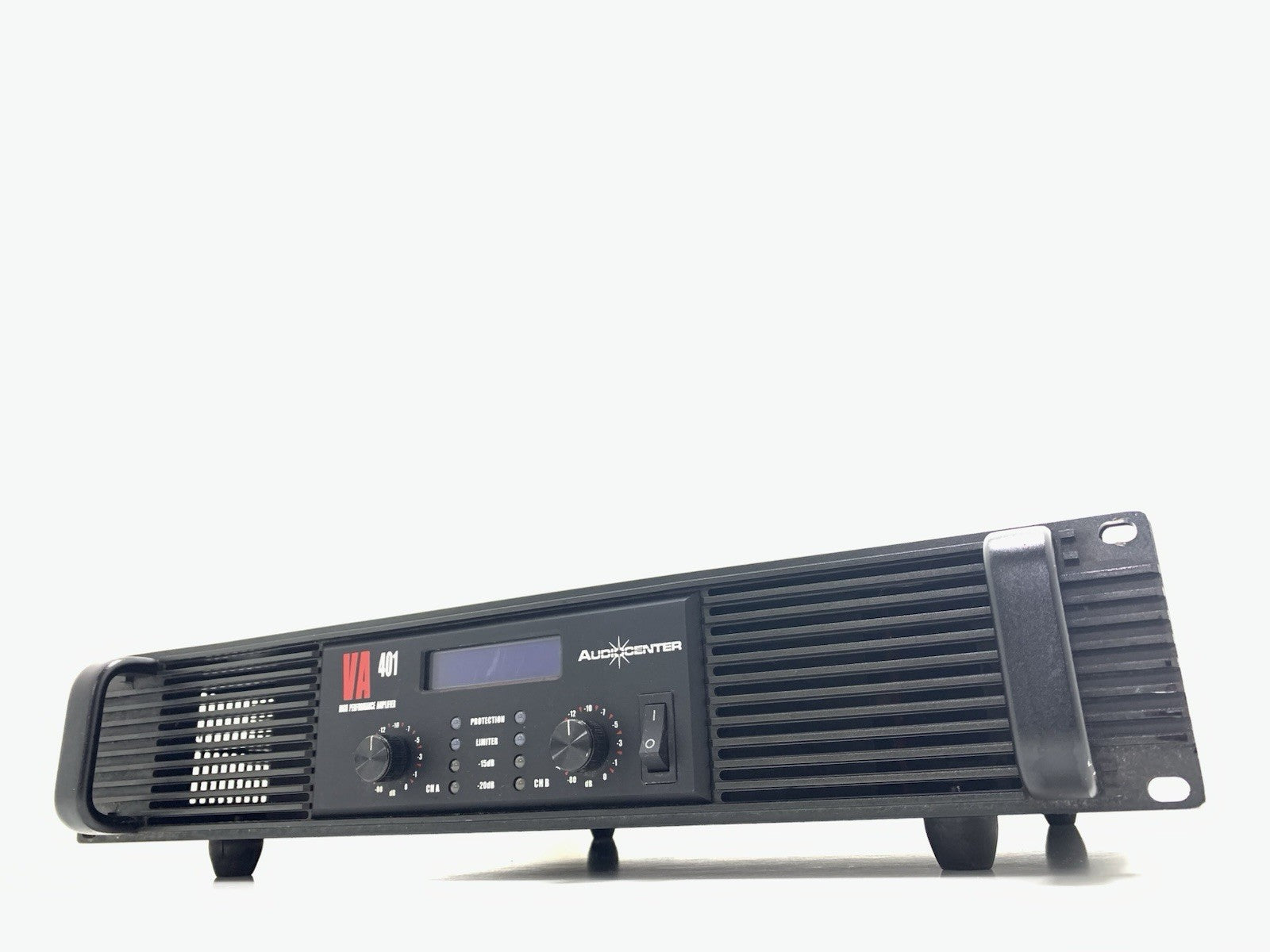 AUDIOCENTER VA-401 Pro Power Amplifier 2x400 Watts RMS 2U Class AB LCD GOOD LOOK