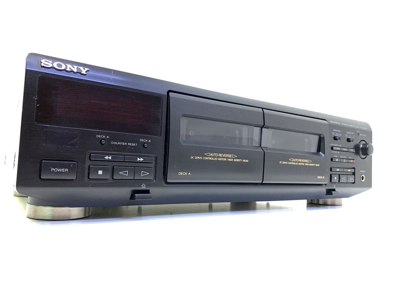 SONY TC-WE405 Tape Deck Doble Cassette Vintage 1996 Refurbished Hi End Good Look