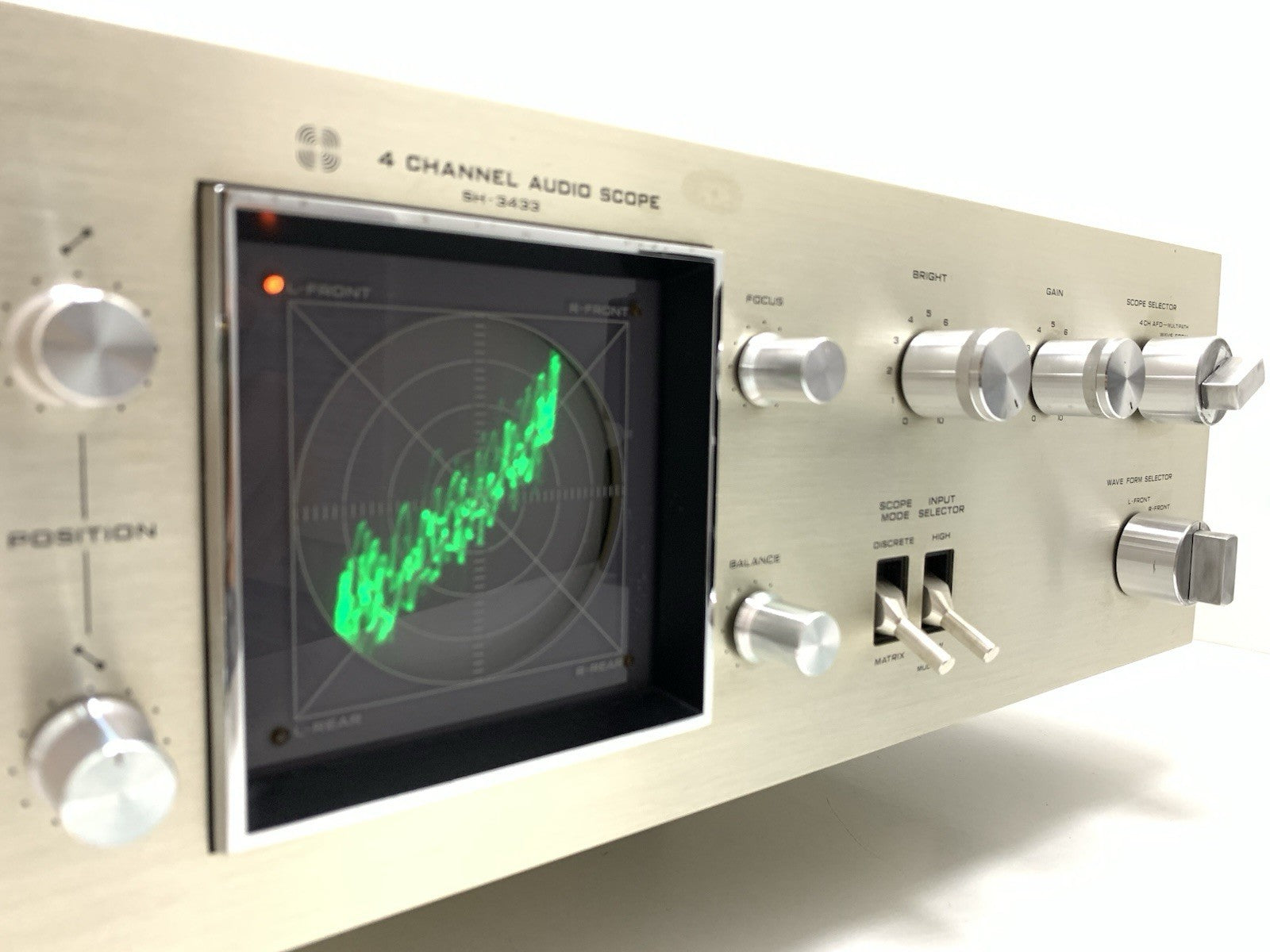 TECHNICS SH-3433 Audio Scope 4 Channel RARE Hi Fi Vintage 1973 WORK Good Look