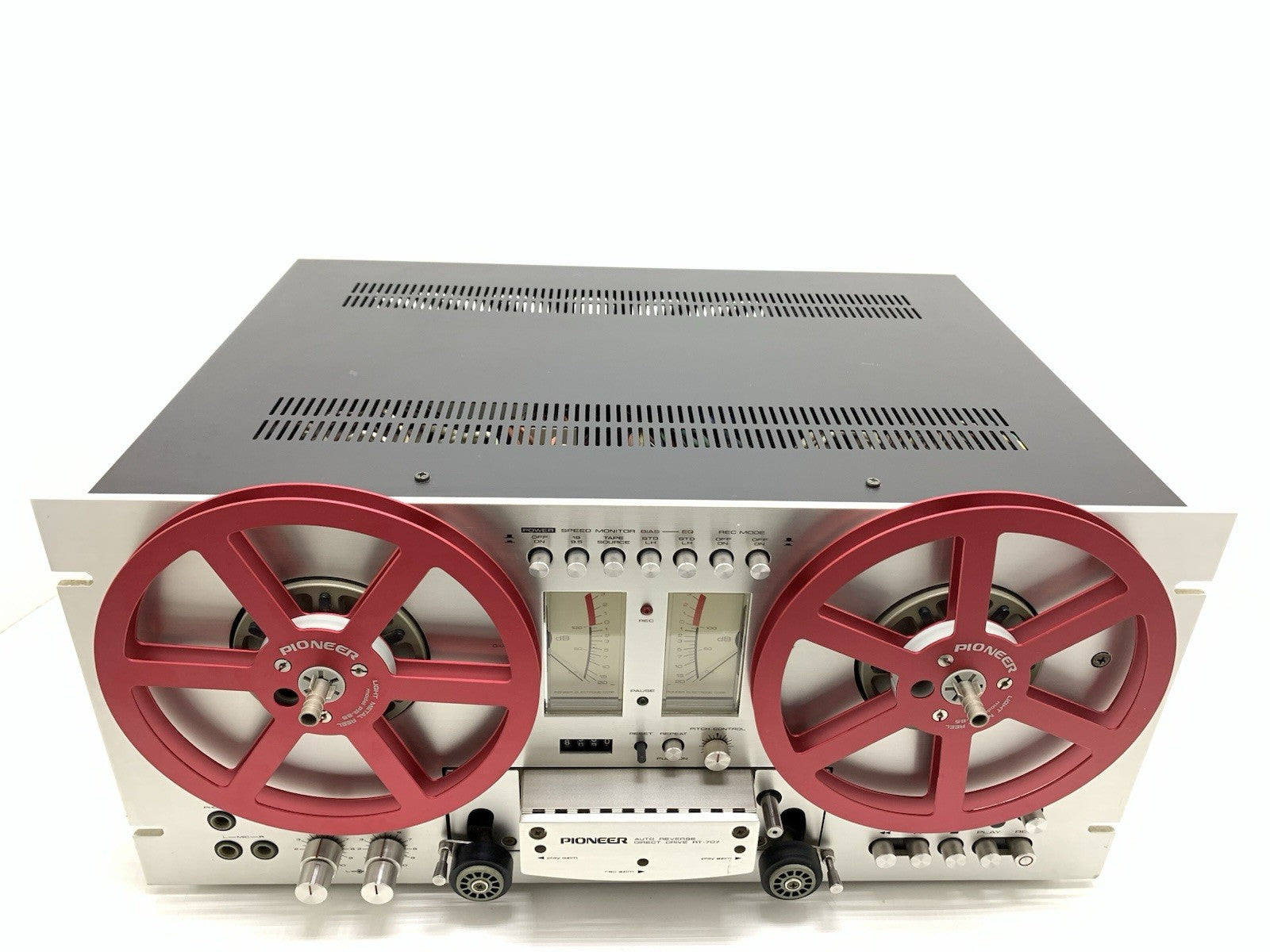 PIONEER RT 707 Open Reel 4 Track 7" Tape Vintage 1977 AutoReverse WORK Good Look