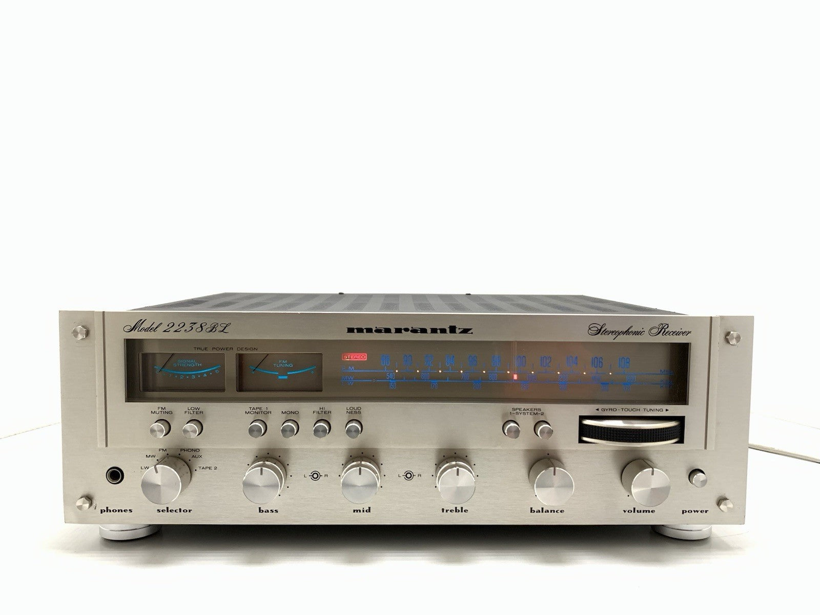 MARANTZ 2238BL Stereo Receiver 2X 42 Watts RMS Vintage 1977 RARE WORK Good Look