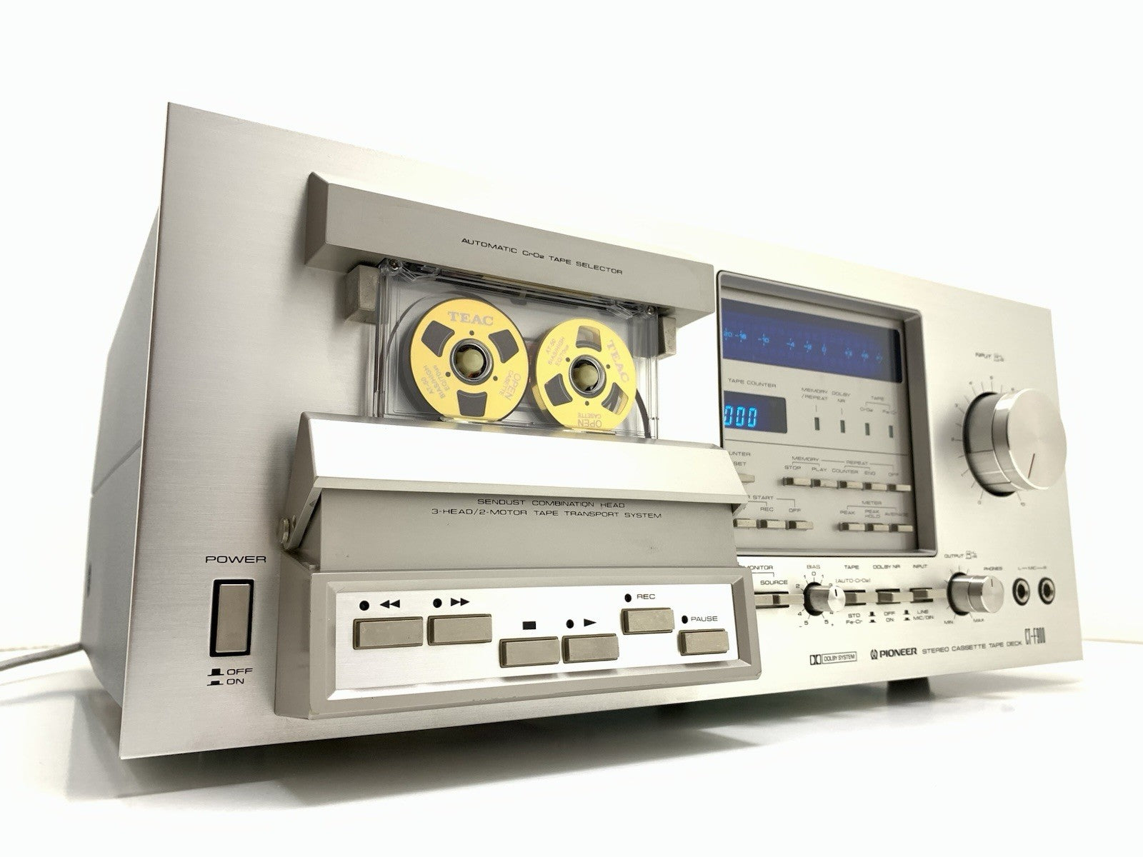 PIONEER CT F900 3 Head Stereo Tape Deck BLUE LINE Vintage 1978 WORK Good Look