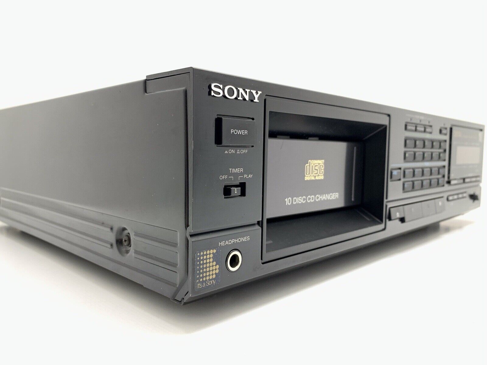 SONY CDP C10 Compact Disc 10 CD Changer + Remote Vintage 1986 WORK Good Look