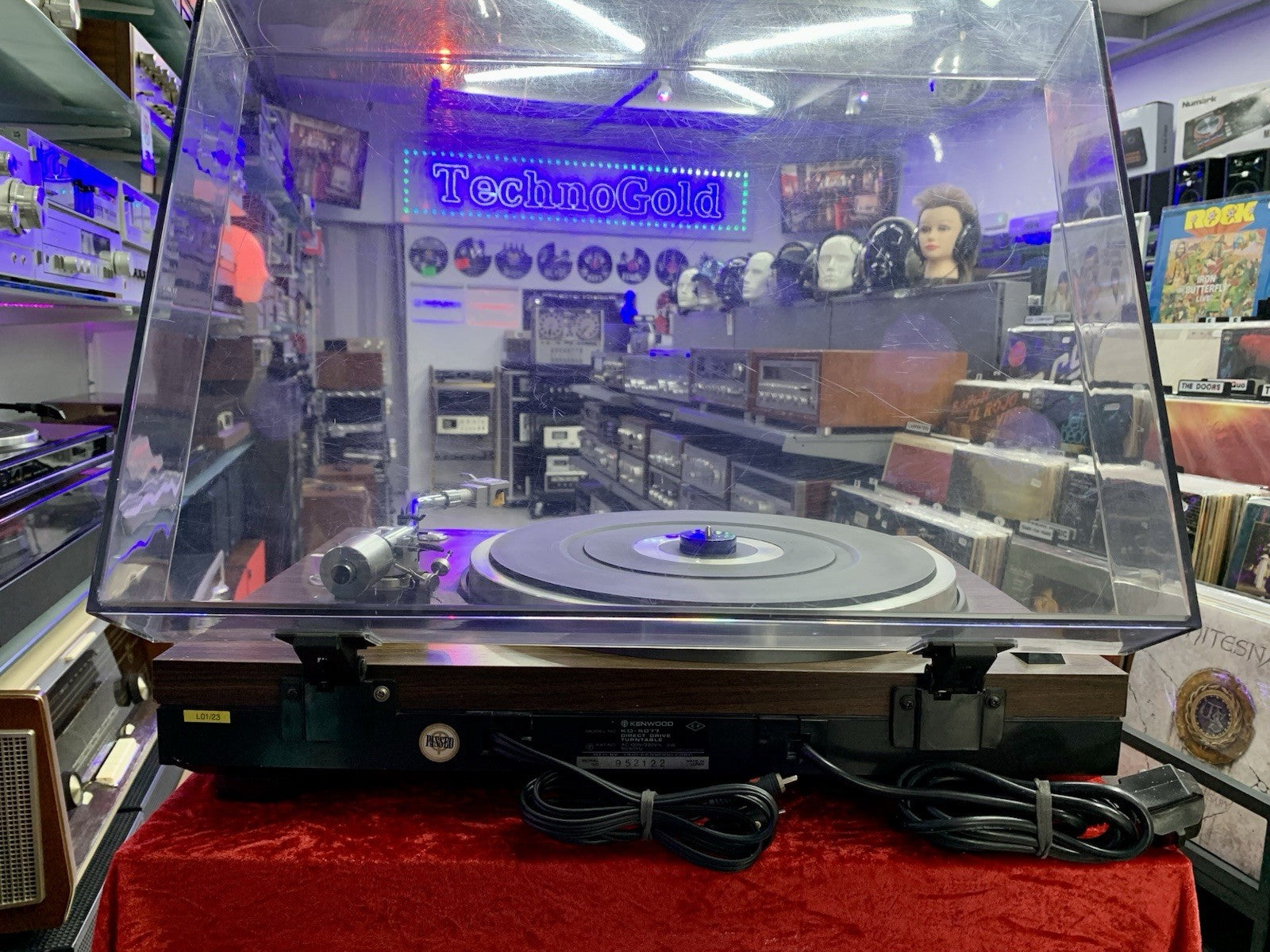 KENWOOD KD-5077 Turntable Direct Drive Fully Automatic Vintage WORKING Good Look