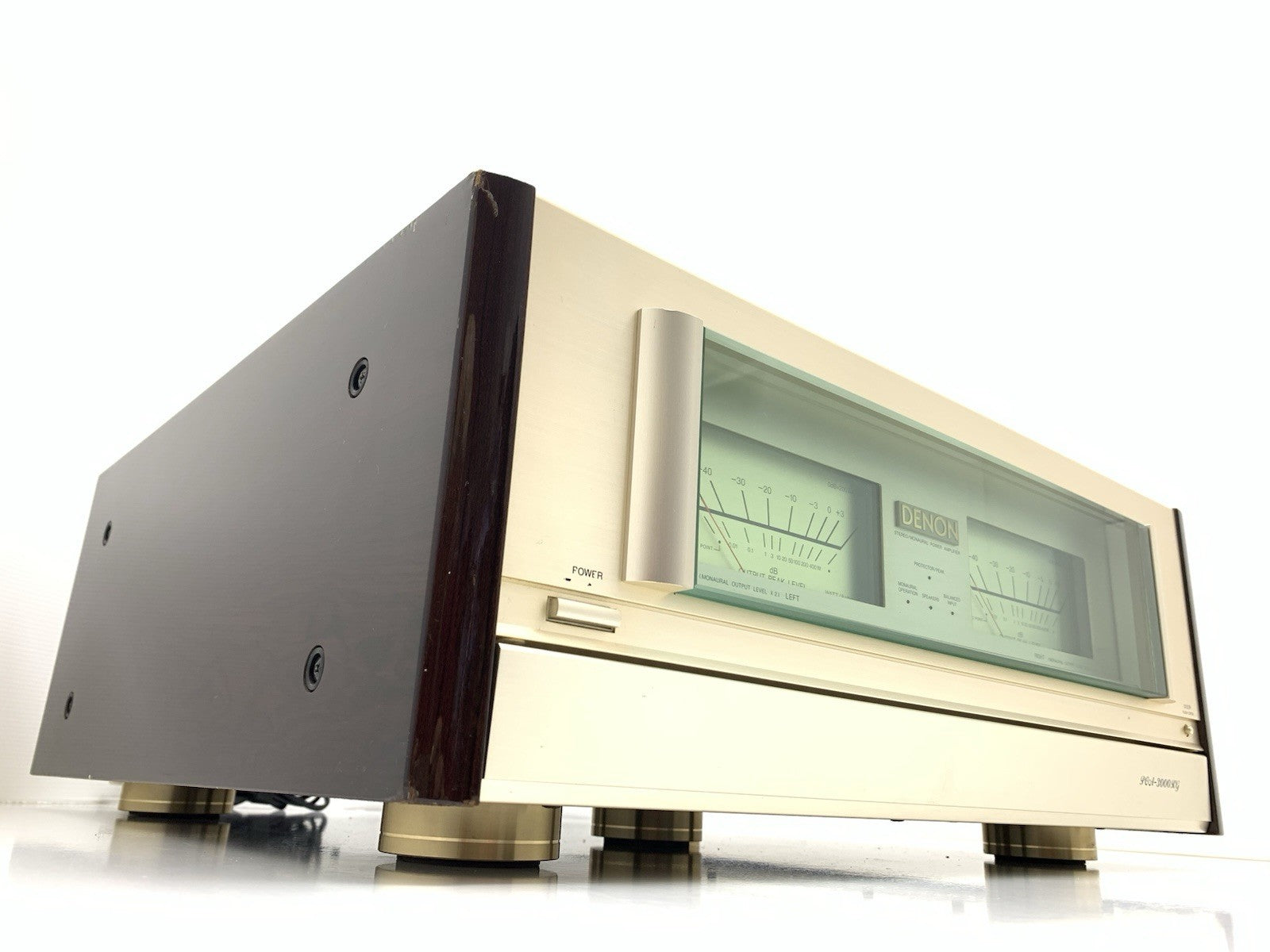 DENON POA 3000RG Stereo Power Amplifier 250+250 WRMS Vintage 1990 WORK Good Look