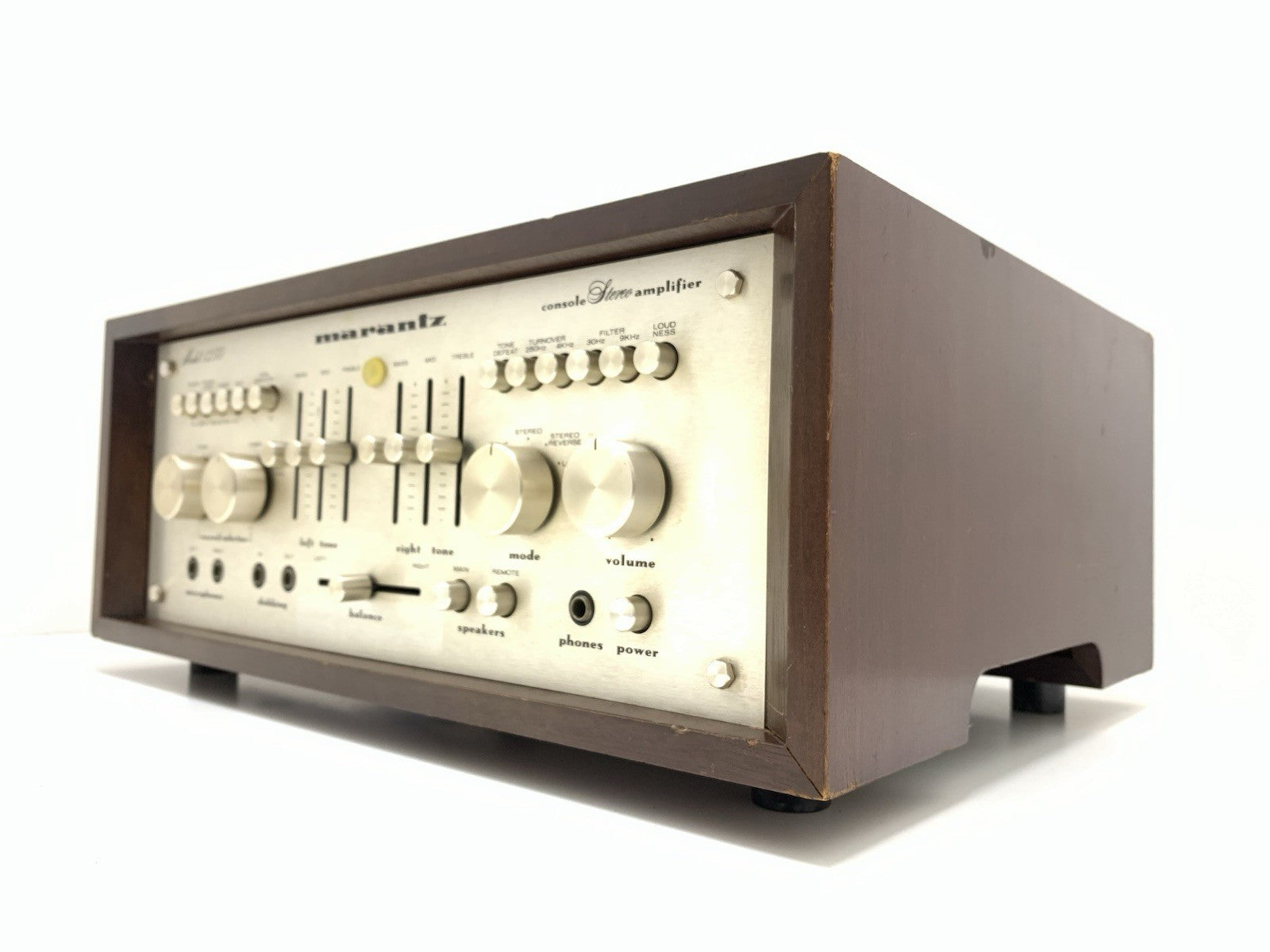 MARANTZ 1250 Console Stereo Amplifier 125+125 W RMS Vintage 1977 WORK Good Look