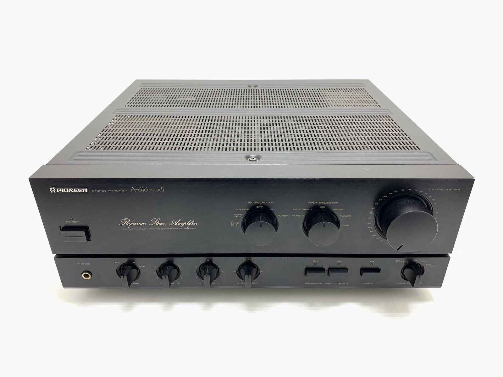 PIONEER A 616 MarkII Stereo Amplifier 80+80Watts RMS Vintage 1988 WORK Good Look