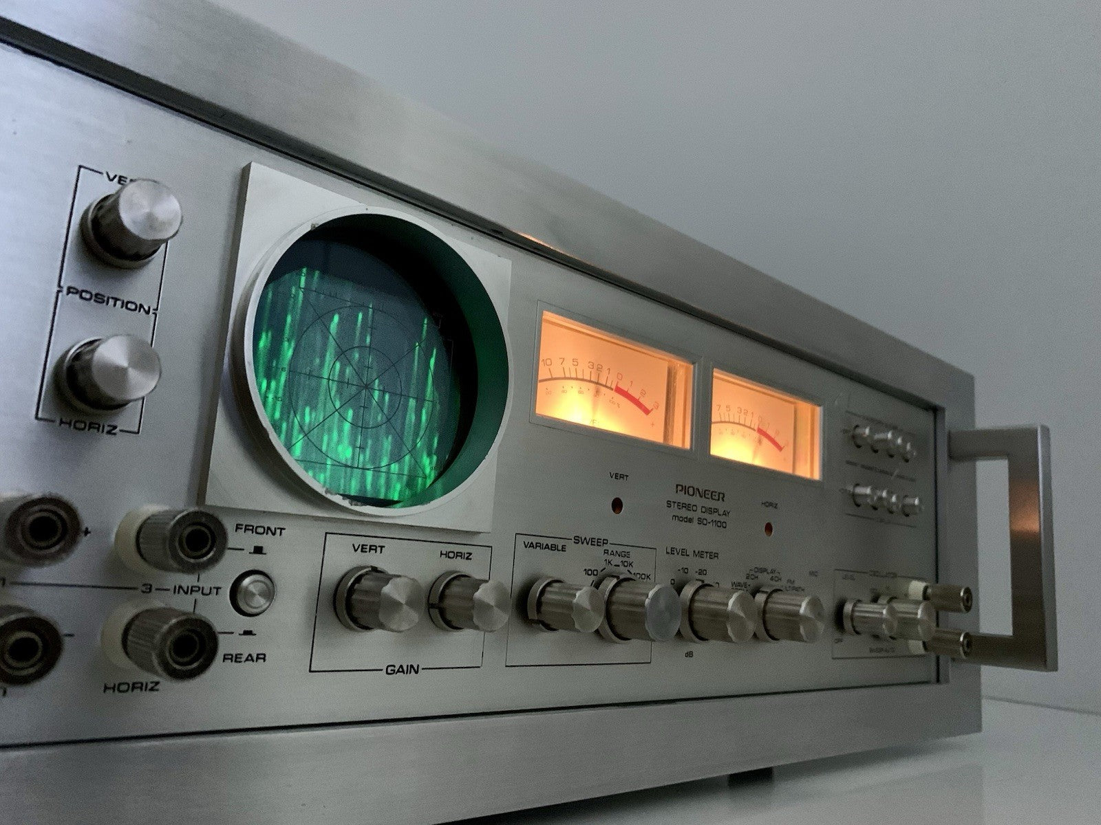 PIONEER SD-1100 Stereo Rack Display Audio Scope RARE Vintage 1972 WORK Good Look