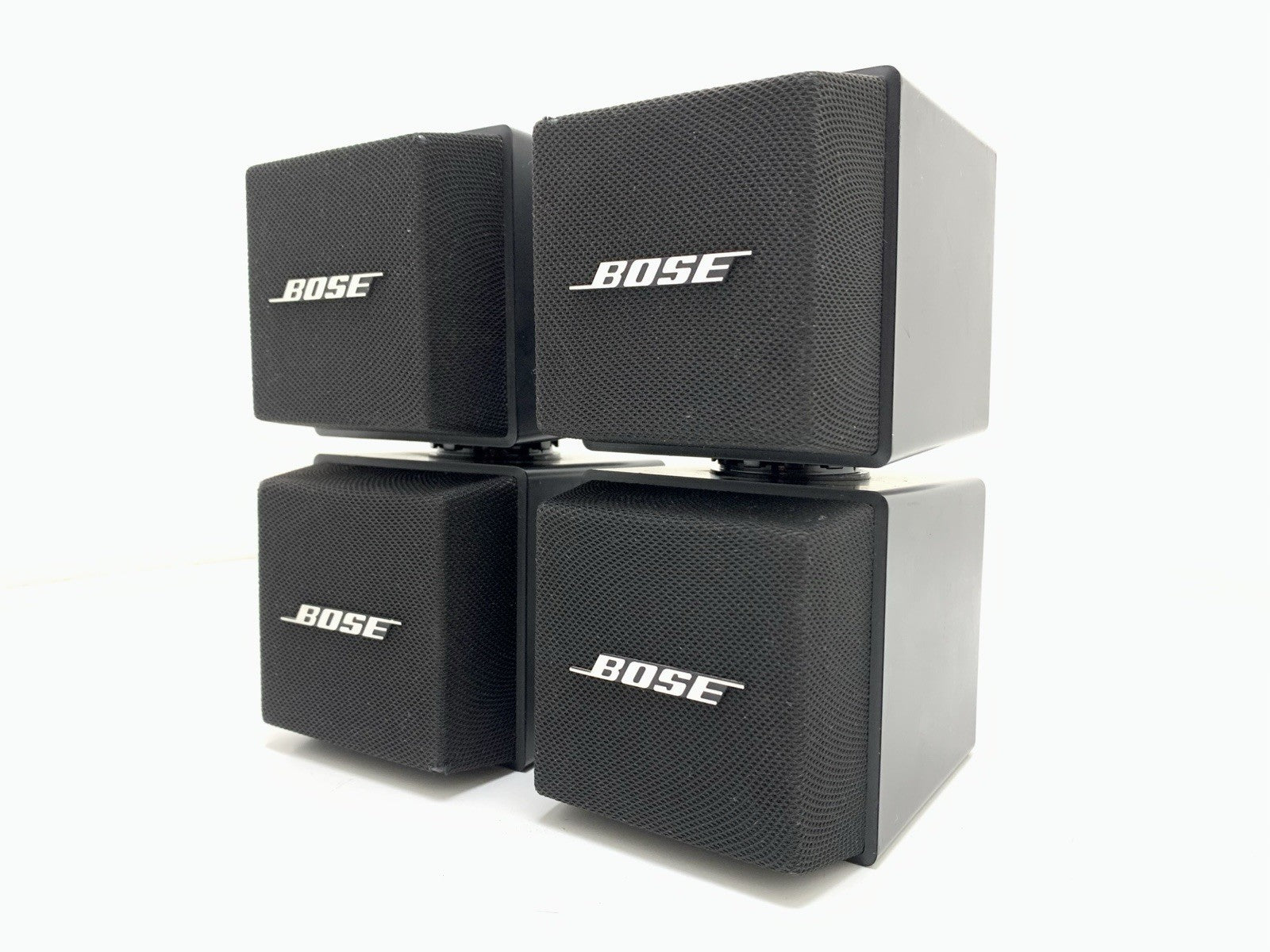 RARE BOSE 501X Direct Reflecting Double Cube Speakers Pair Vintage WORK GoodLOOK