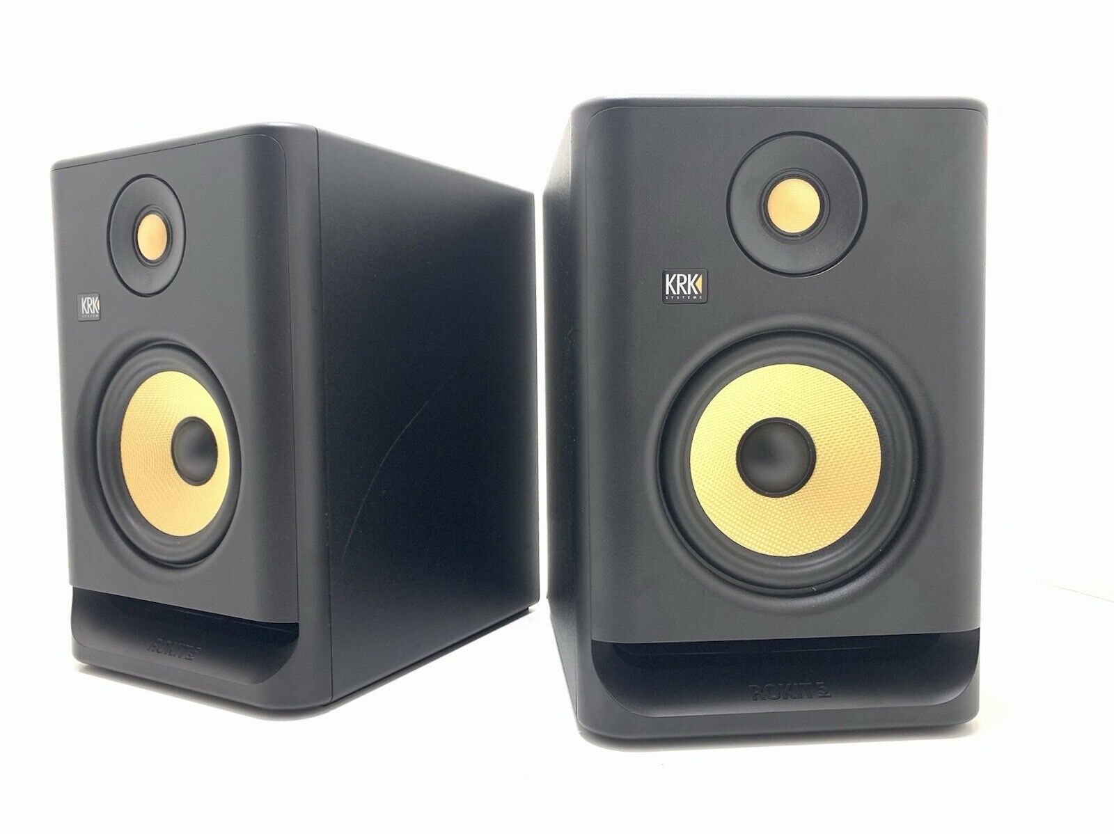 KRK ROKIT RP5 G4 ACTIVE 2 Speakers Studio Monitor 2 Way 55 Watts Work GOOD LOOK