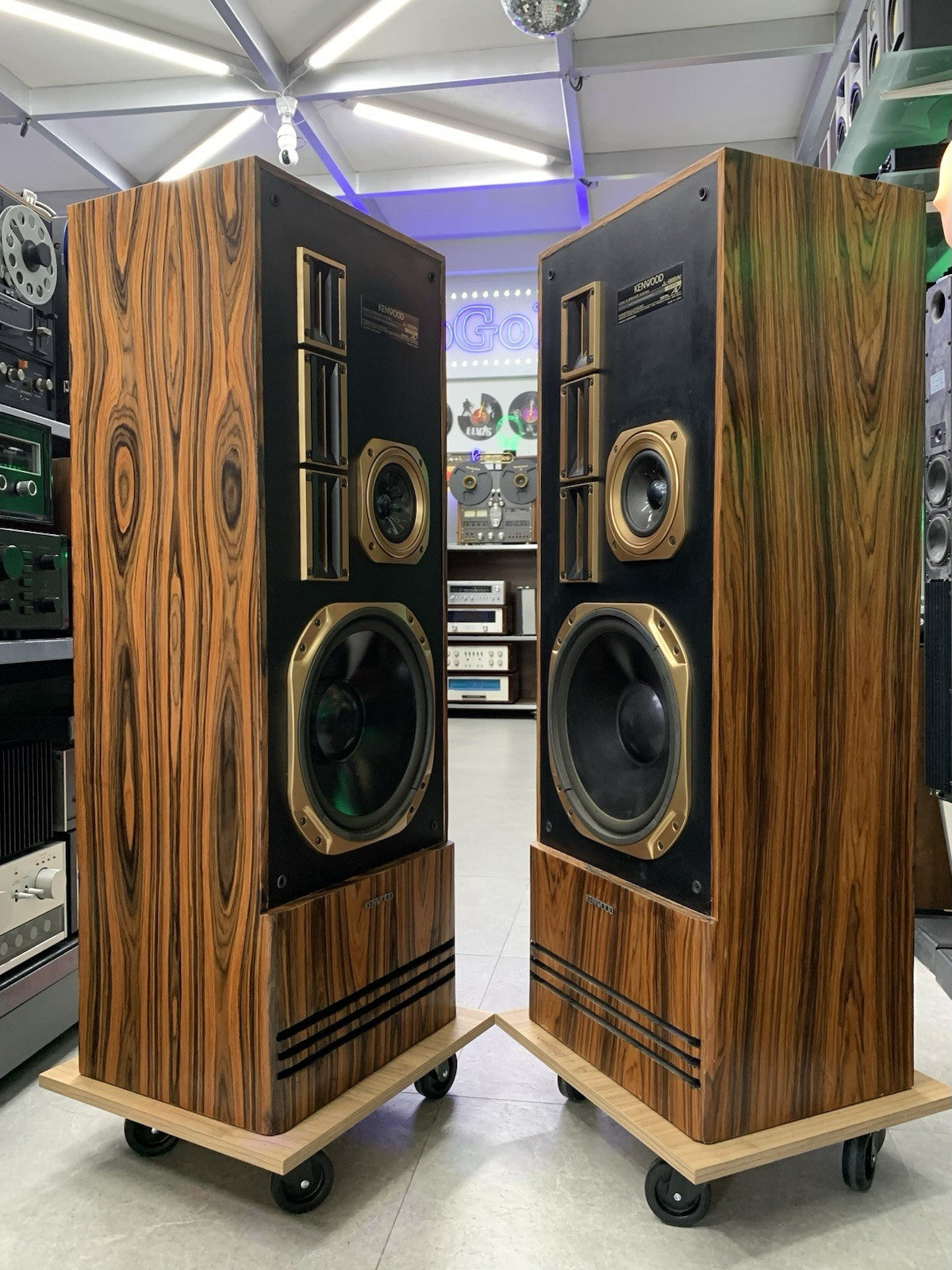 KENWOOD JL 988AV Hi End 5 Speakers 4 Way Premium Rosewood Vintage