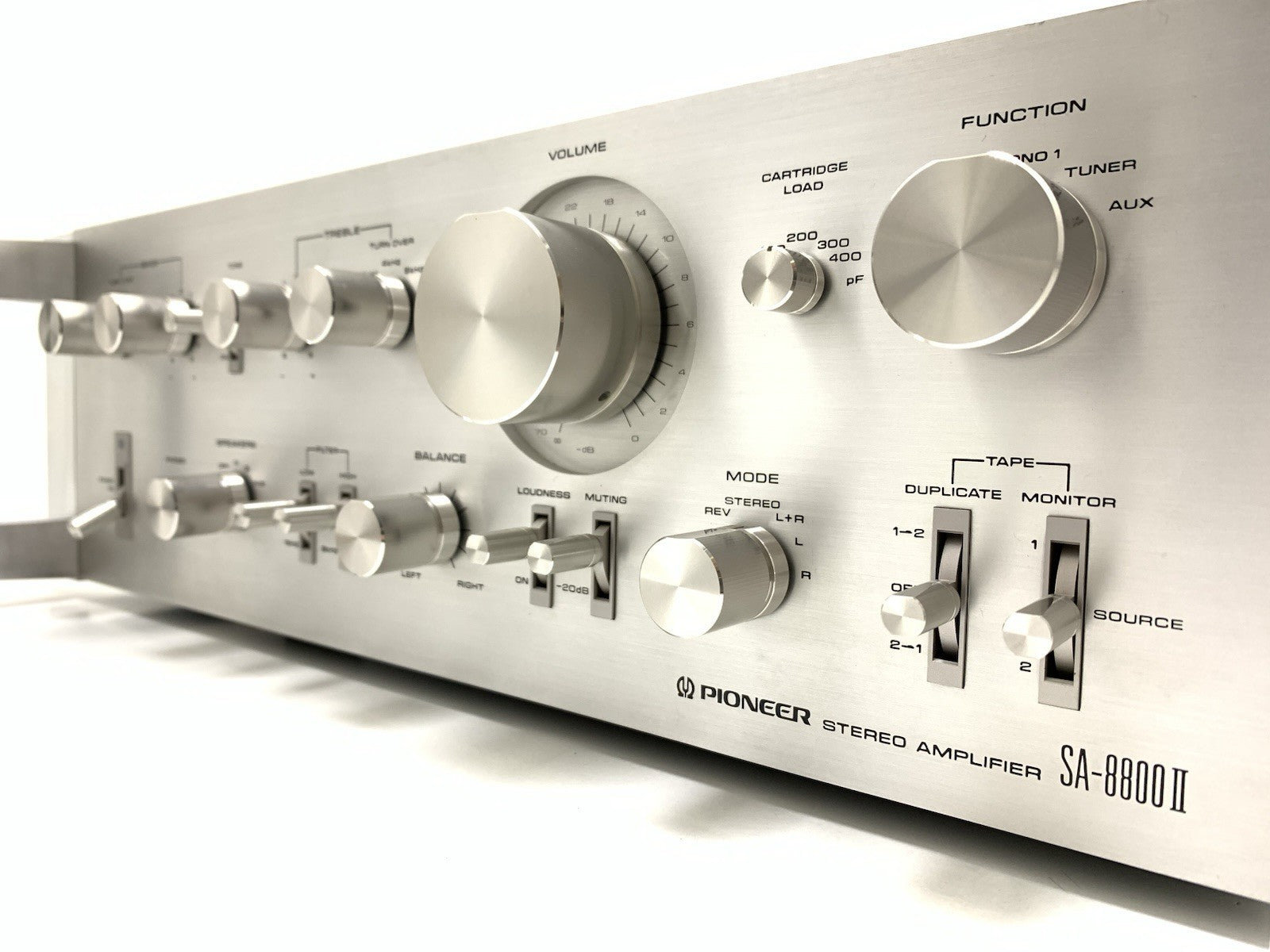 PIONEER SA 8800 II Rack Handles Stereo Amplifier 2 X 60W Vintage WORK Good Look