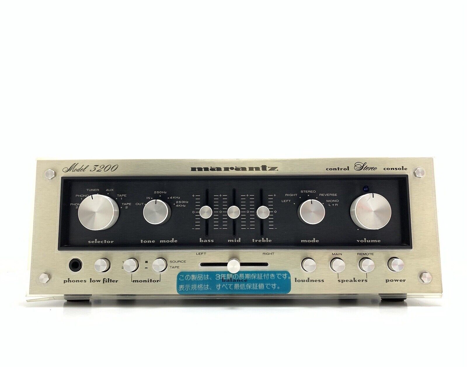 MARANTZ Model 3200 Stereo Pre Amplifier Vintage 1976 HiFi Work Like NEW GoodLook