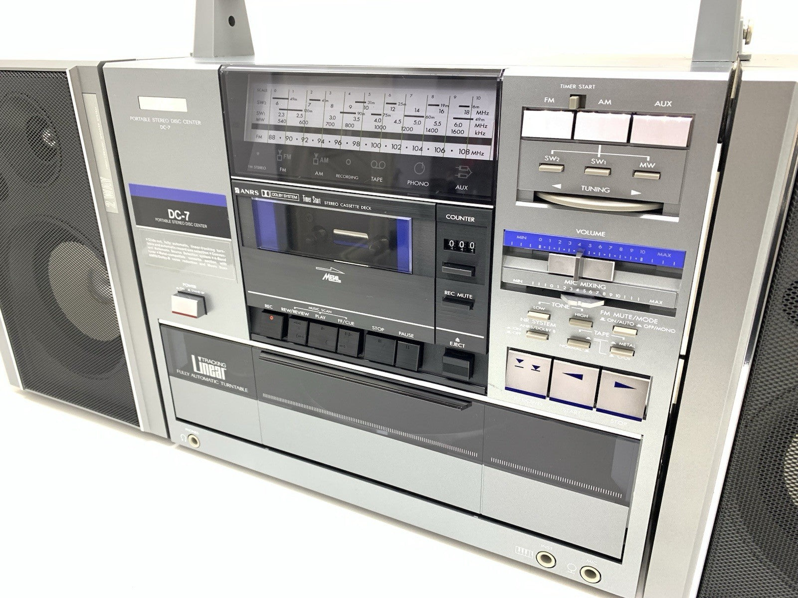 JVC DC7 BOOMBOX STEREO Radio Cassette Turntable Vintage OLD STOCK NEW NEVER USED