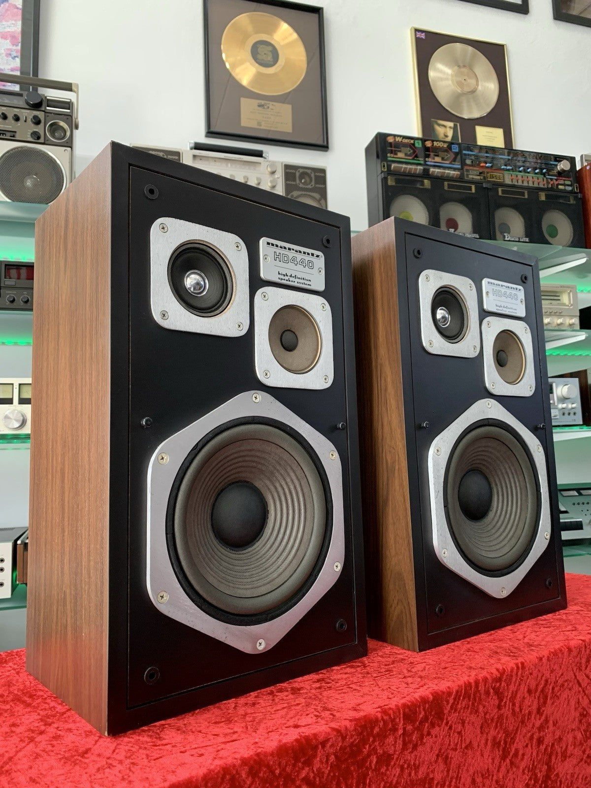 MARANTZ HD 440 Hi End Original Speakers 3Way 80Watts Vintage 1977 Work Good Look