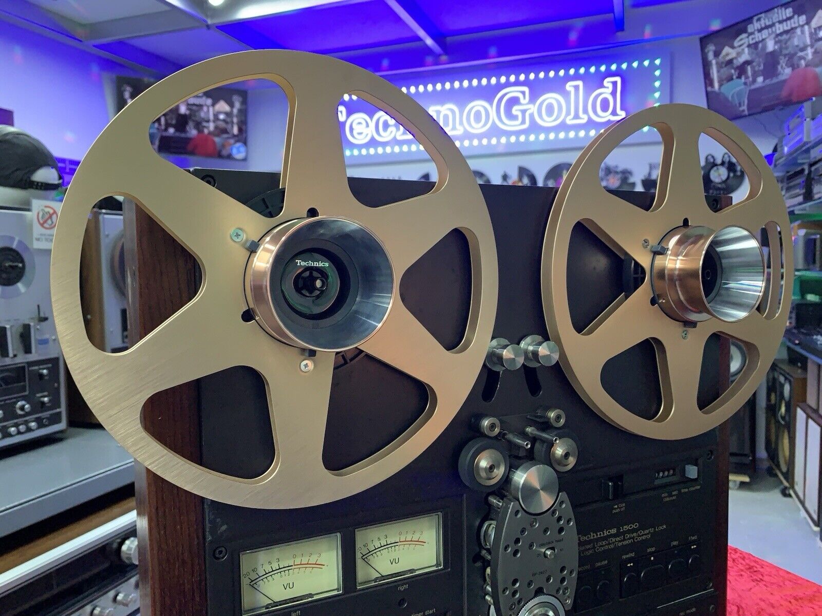 TECHNICS RS 1506U Reel to Reel 2 & 4 Track 10" Tape Vintage 1977 WORK Good Look