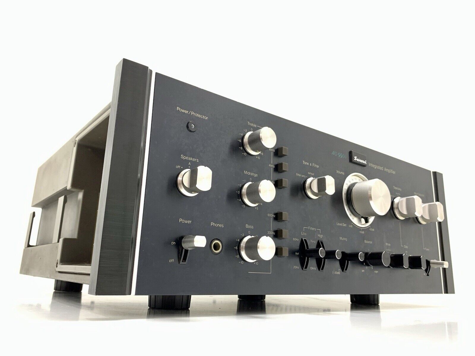 SANSUI AU-9900 Stereo Amplifier 80+80 Watts RMS + Original BOX Vintage GOOD LOOK