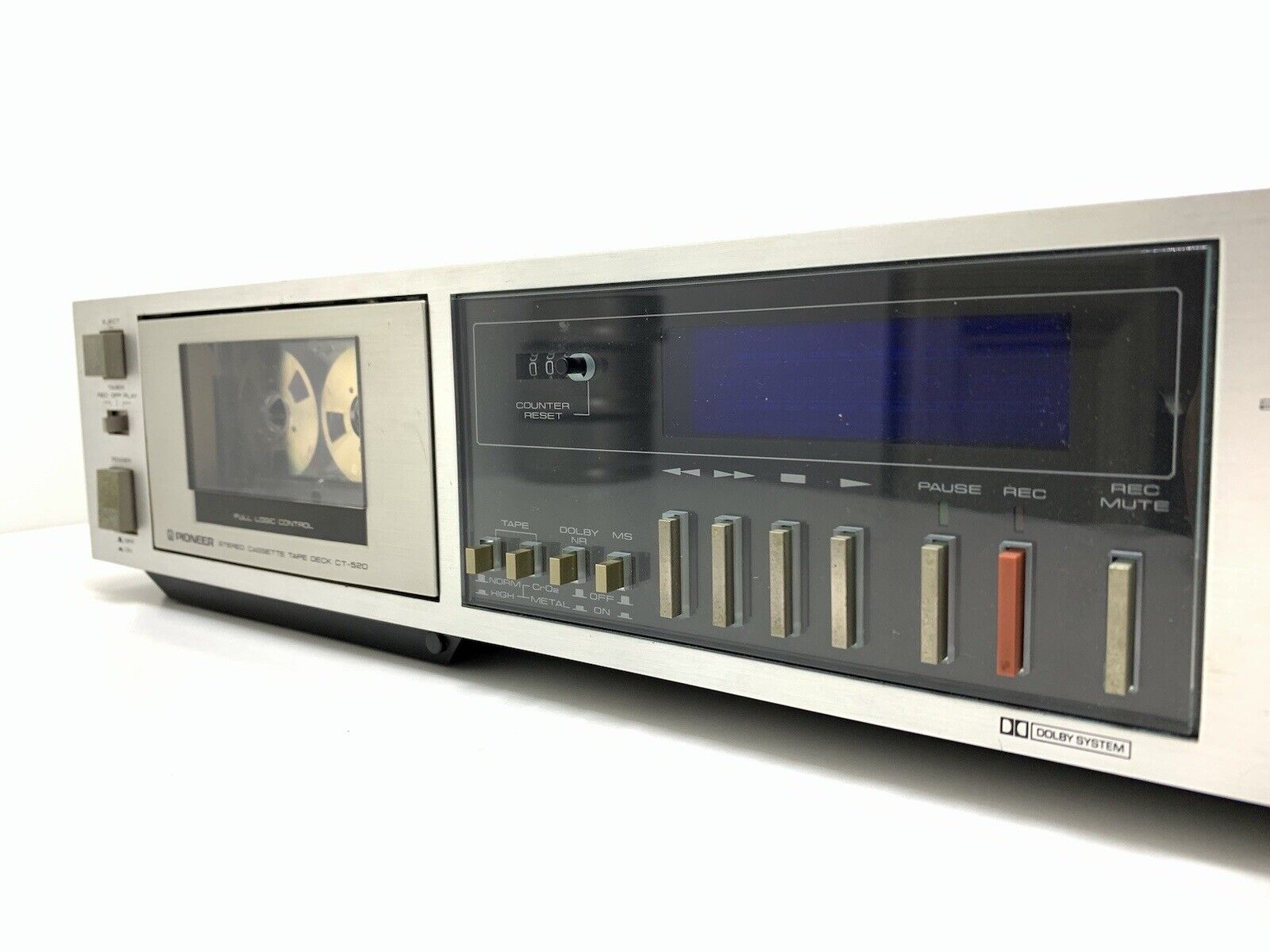 PIONEER CT-520 Stereo Cassette Tape Deck 2 Head Vintage 1981 WORK Good Look