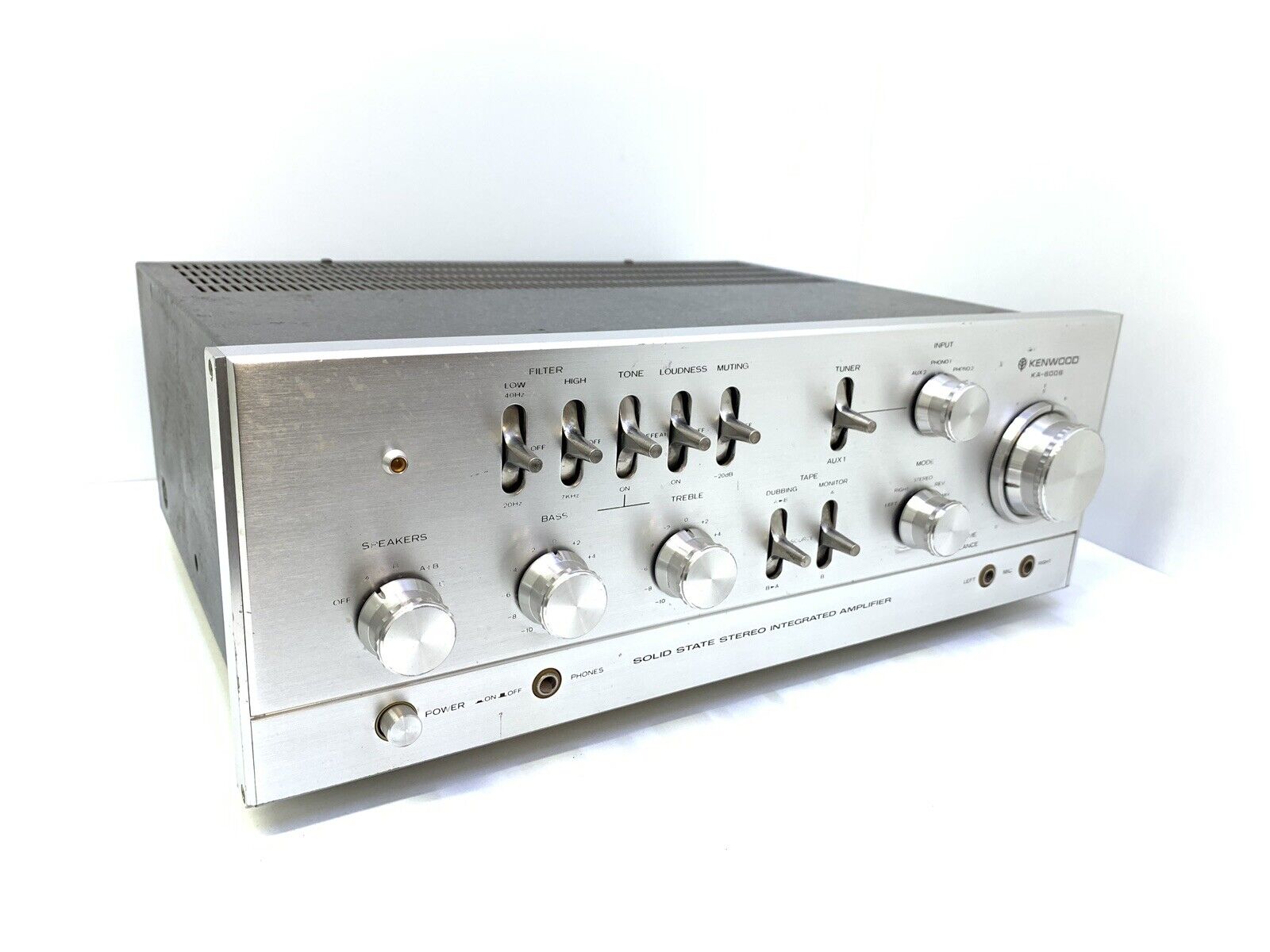 KENWOOD KA-6006 Integrated Stereo Amplifier 96 Watts RMS Vintage 1974 Good Look