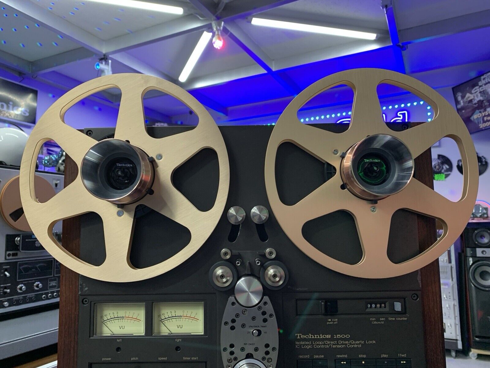 TECHNICS RS 1506U Reel to Reel 2 & 4 Track 10" Tape Vintage 1977 WORK Good Look