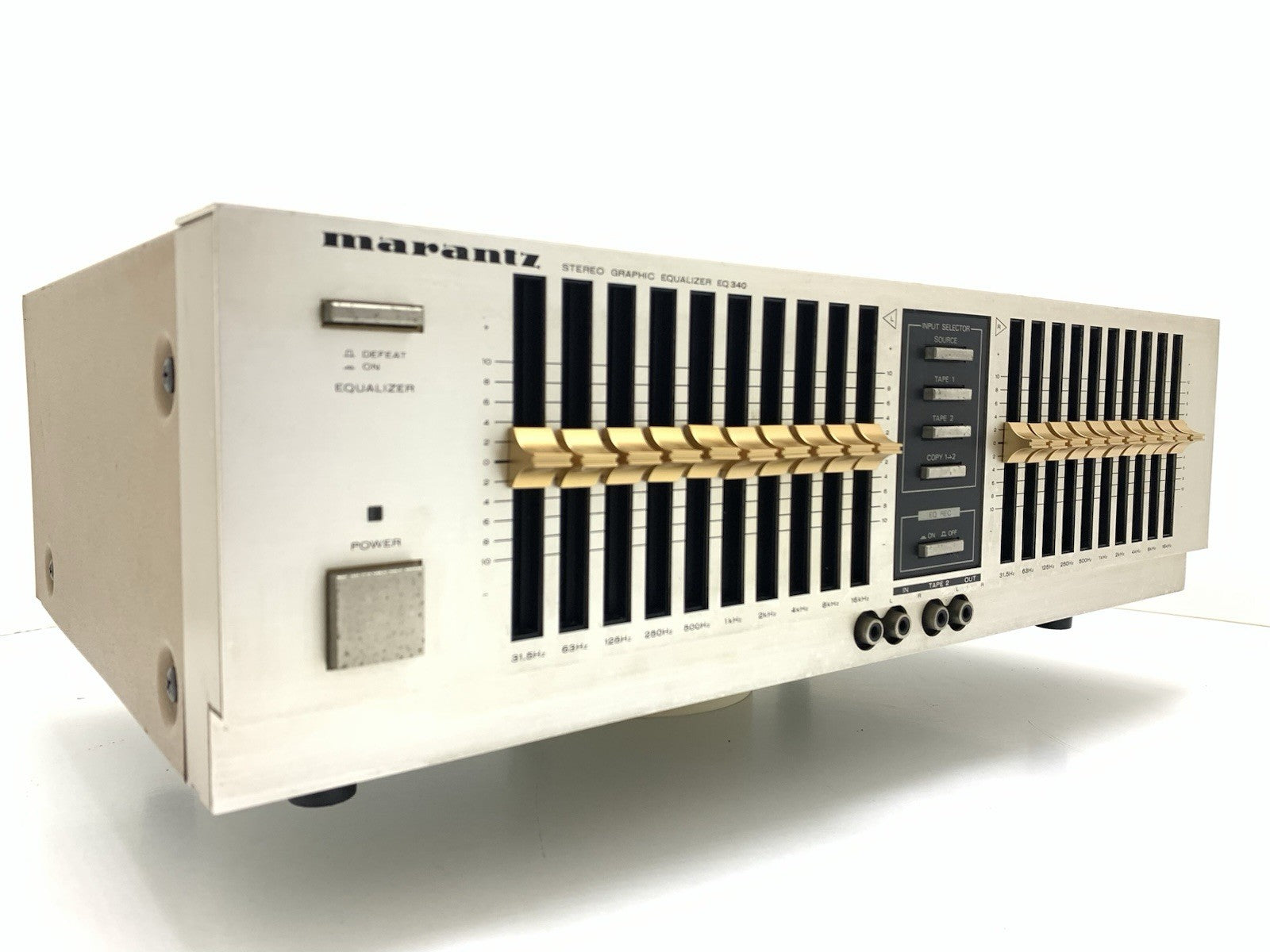 MARANTZ EQ 340 Hi End Gold Stereo Graphic Equalizer Vintage 1983 WORK Good Look