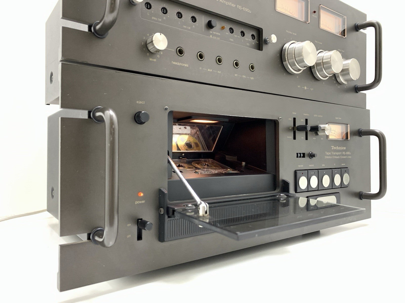 TECHNICS RS 690U 9900U Stereo Cassette Deck 3 Motors Vintage 1977