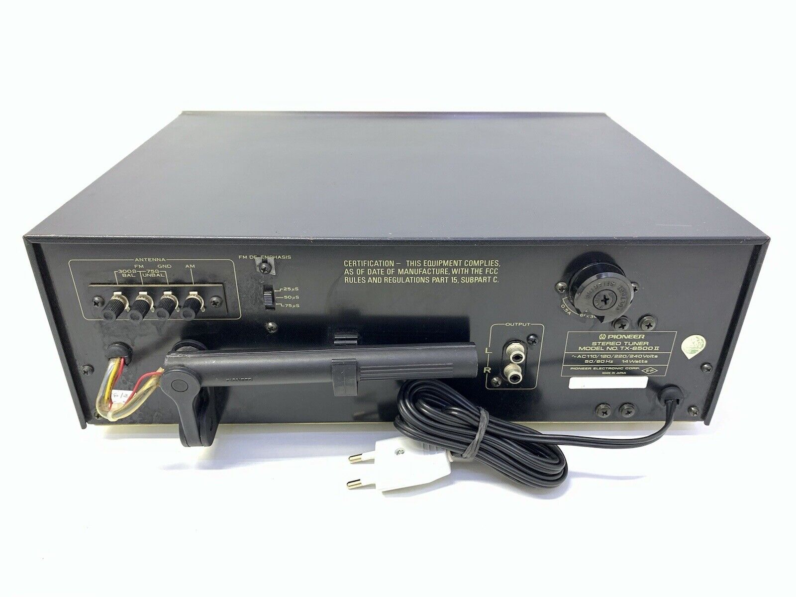 PIONEER TX-6500 II AM/FM Stereo Analogue Tuner Vintage 1976 Hi Fi WORK Good Look