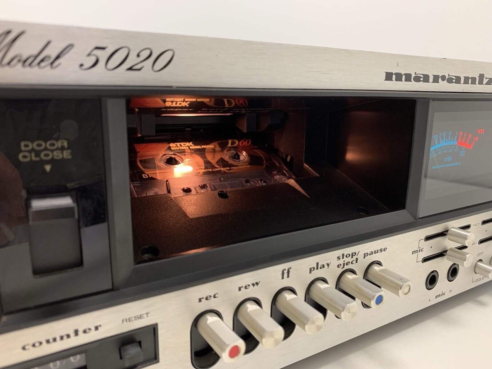 MARANTZ 5020 Stereo Cassette Tape Deck 2 Head Vintage 1977 Hi End WORK Good Look