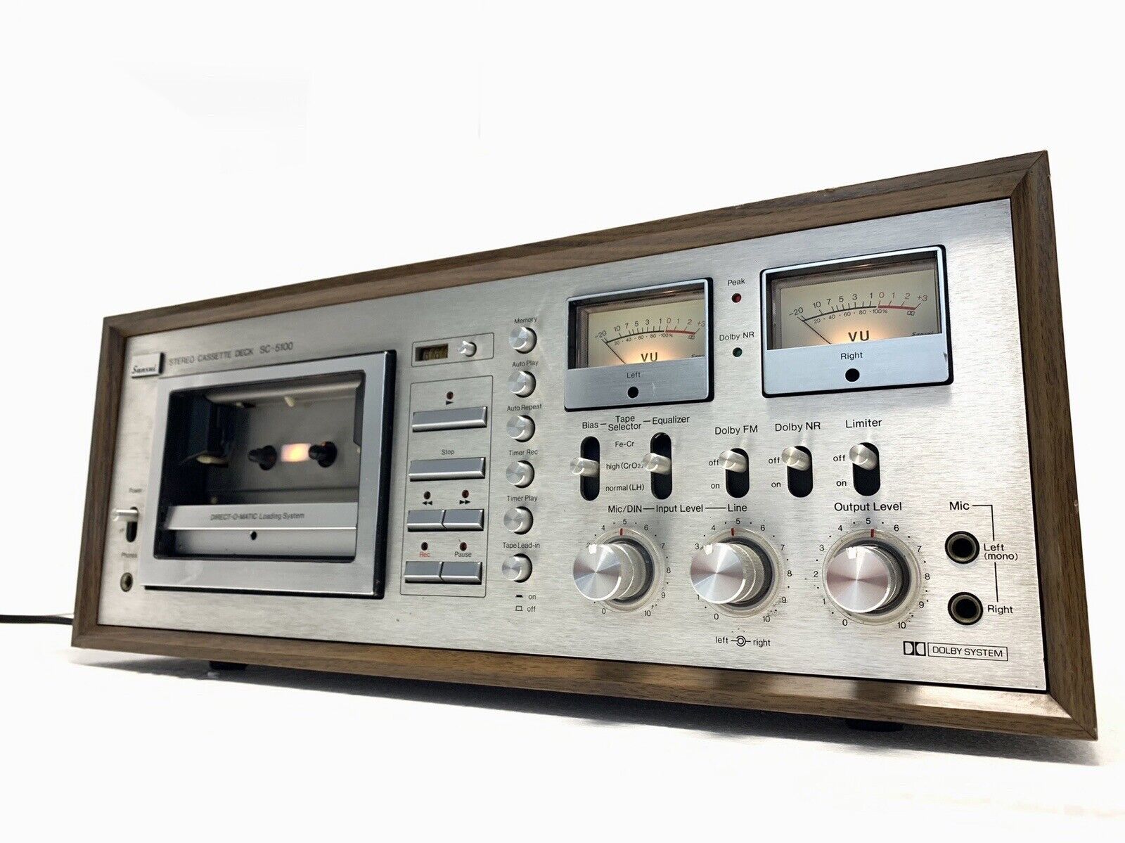 SANSUI SC-5100 2 Head Stereo Tape Deck Vintage 1978 Hi End Refurbished Like New