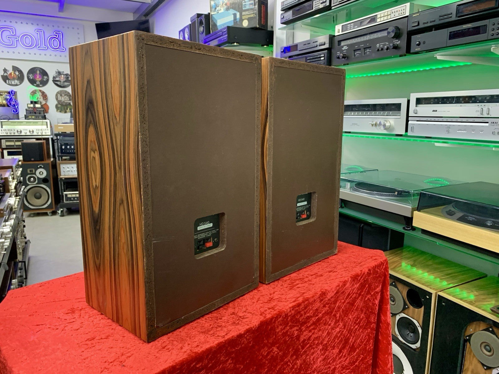 MARANTZ HD 540 Original Speakers 3Way Vintage WORK with PALISANDRO WOOD GoodLook
