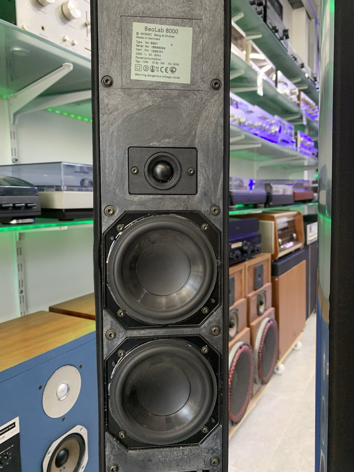 Bang Olufsen B&O BEOLAB 8000 Vintage ACTIVE Speaker 2 Way 125WRMS Work GOOD LOOK