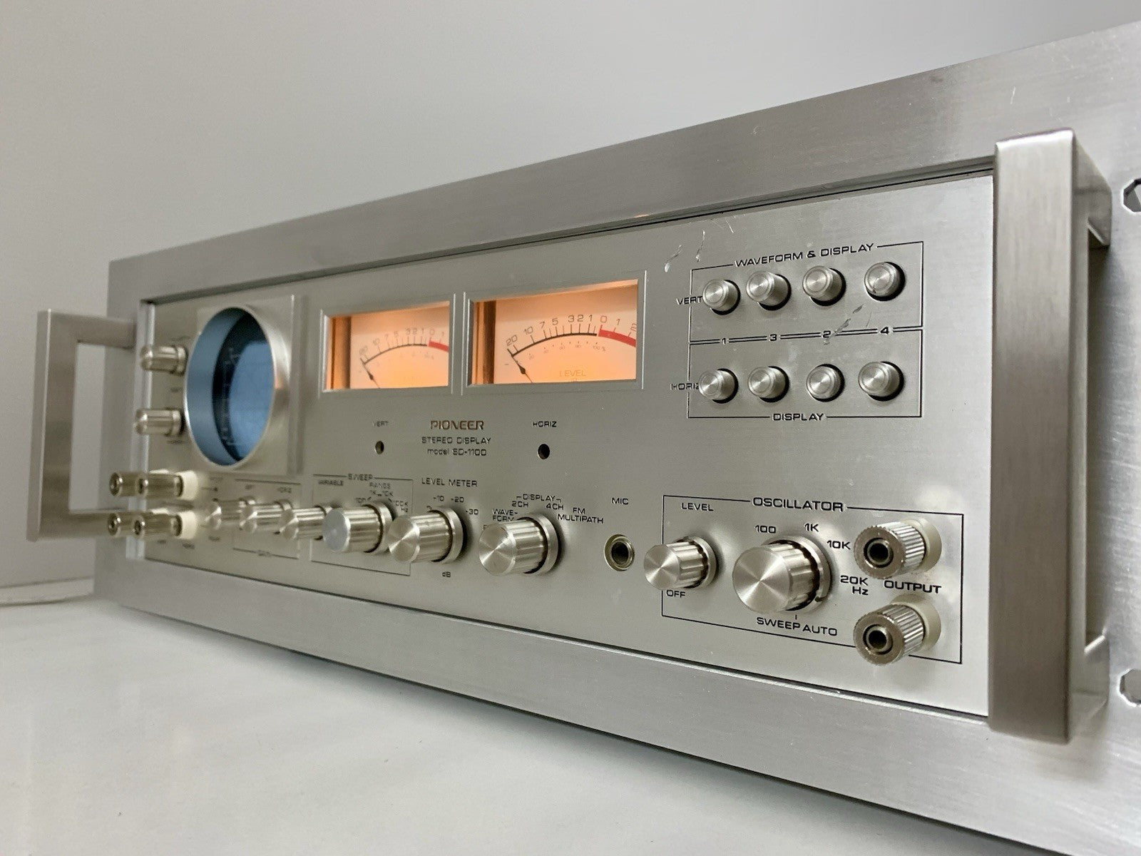 PIONEER SD-1100 Stereo Rack Display Audio Scope RARE Vintage 1972 WORK Good Look