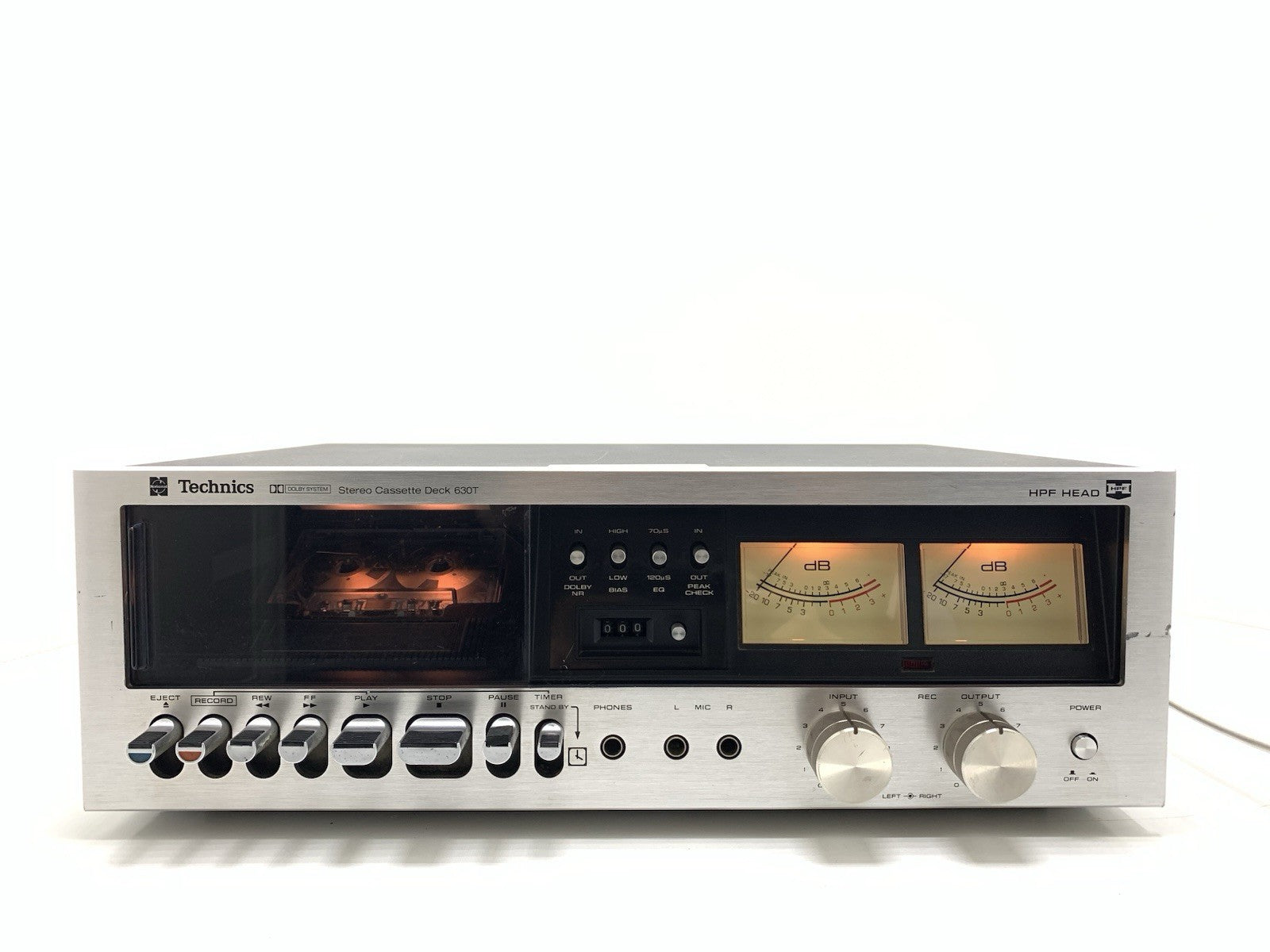 TECHNICS RS 630T Stereo Cassette Tape Deck 2 Head Vintage 1978 Work Good Look