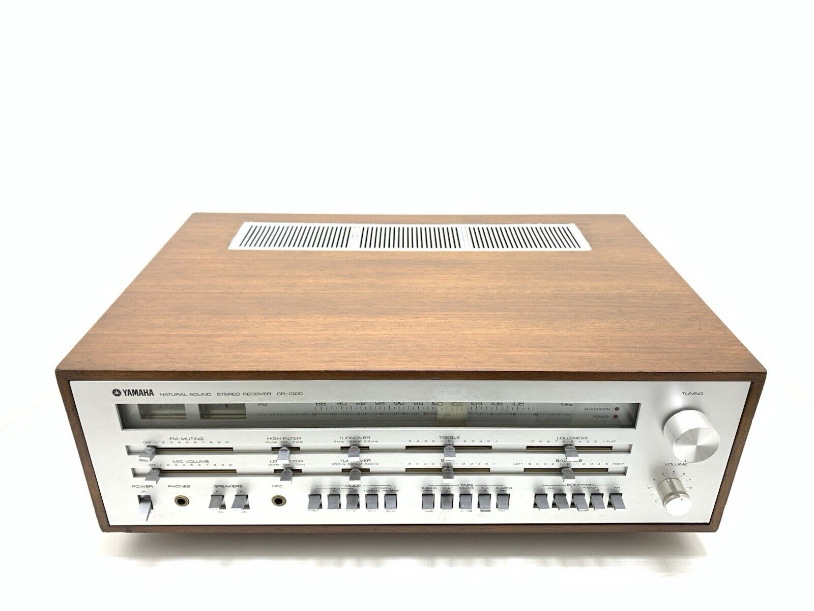 YAMAHA CR-1000 FM Stereo Receiver 70+70W RMS Vintage 1974 Refurbished Good Look
