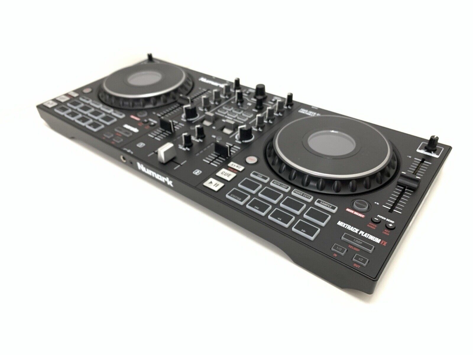 NUMARK MIXTRACK PLATINUM FX 4 Deck DJ Controller Serato USB Mixer WORK Good Look