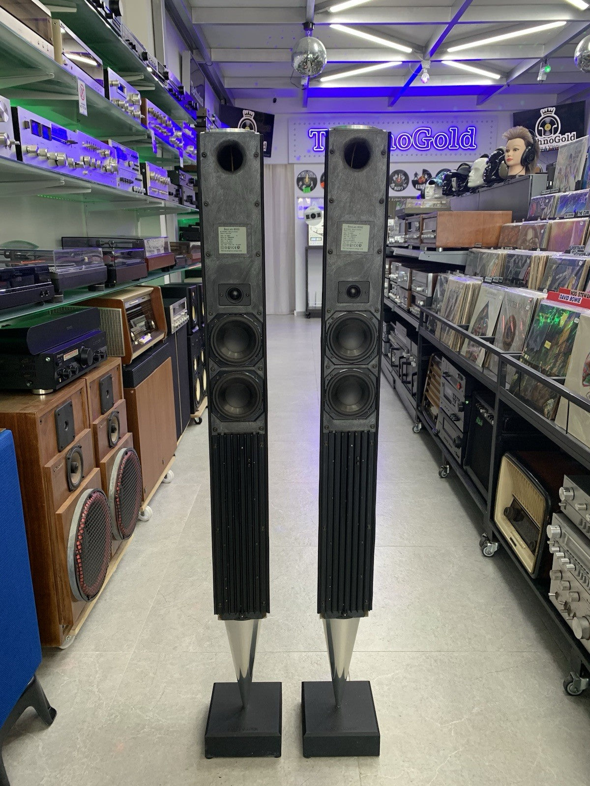 Bang Olufsen B&O BEOLAB 8000 Vintage ACTIVE Speaker 2 Way 125WRMS Work GOOD LOOK