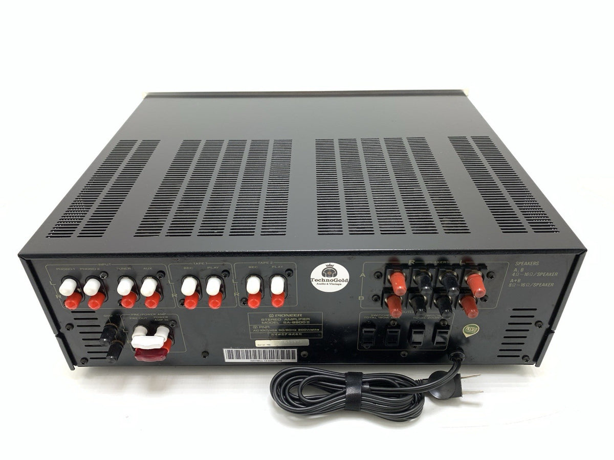 PIONEER SA 8900 II SA 9500 II Stereo Amplifier 80+80 WRMS Vintage Work Good Look