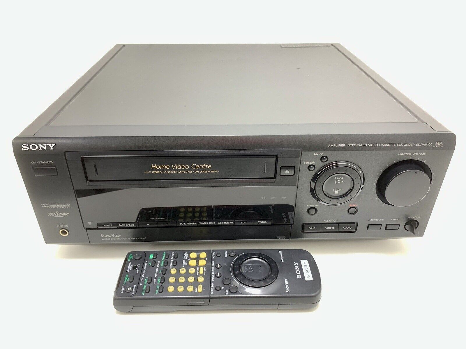 SONY SLV-AV100 Home Audio Video 5.1 Receiver HiFi VHS DOLBY PROLOGIC With Remote